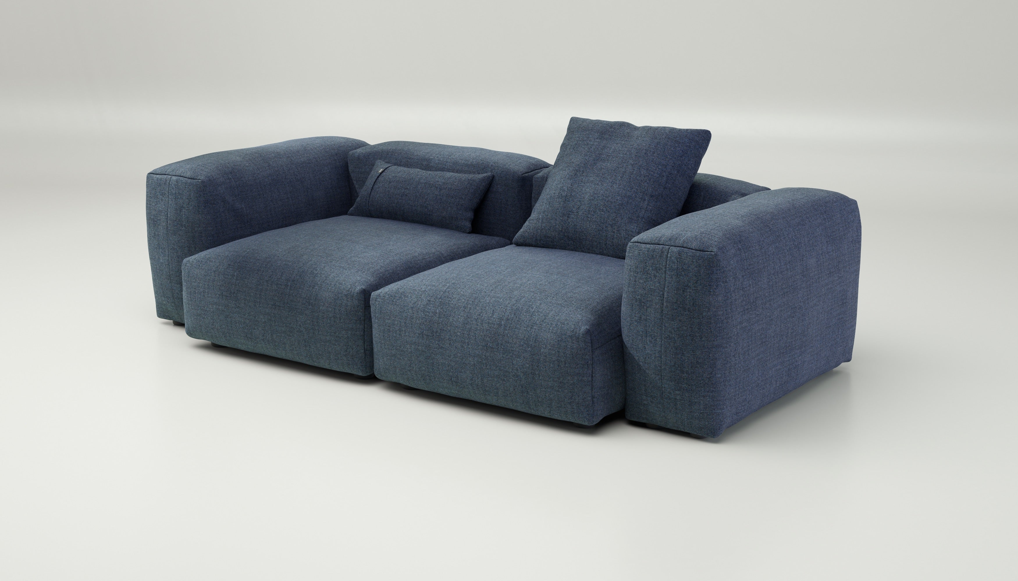 vetsak | Sofa Set 02 Medium - Pique - Dark Blue | Modular Sofa | 2.5 Seater | Big Sofa - Image 3
