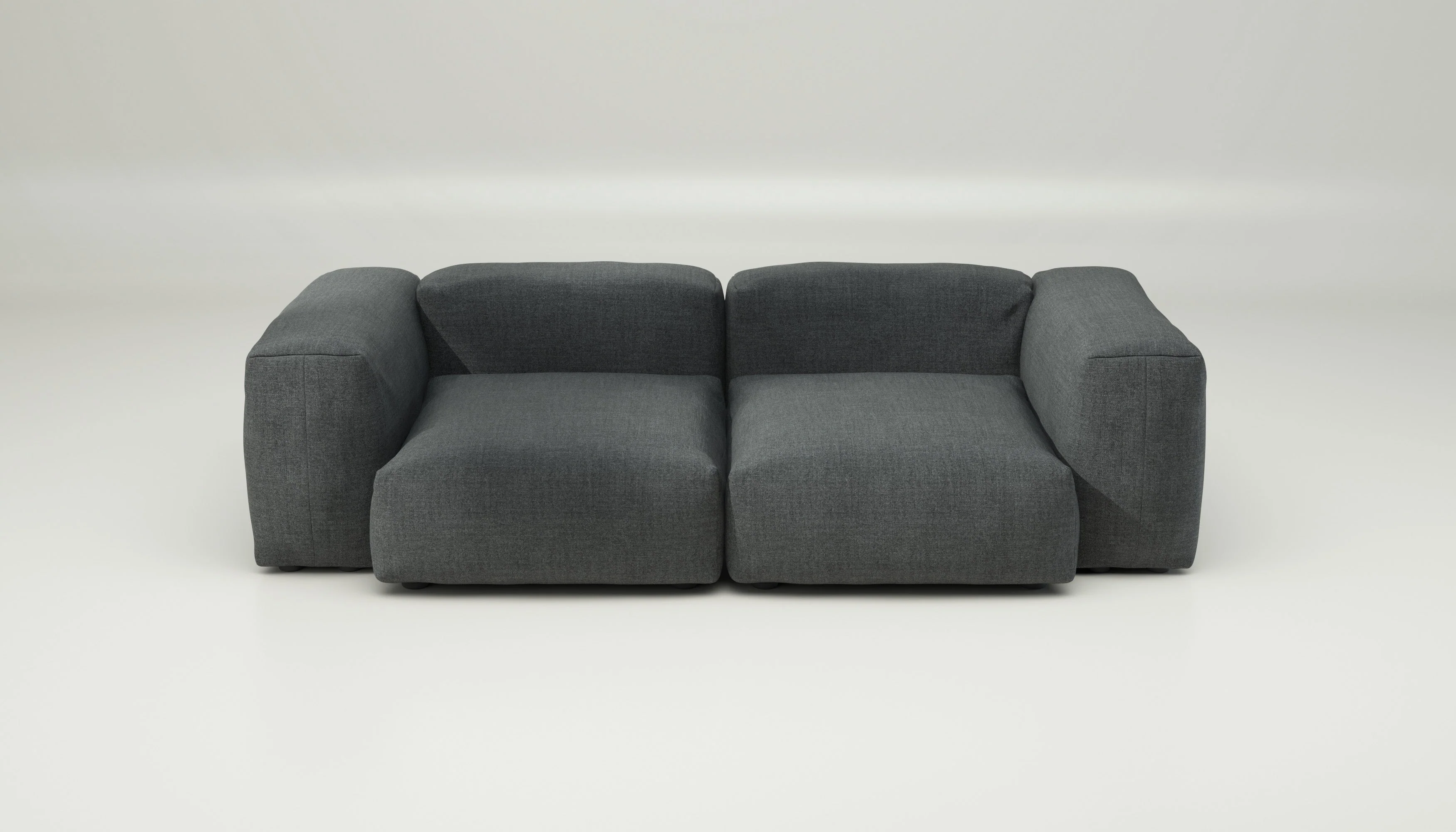 vetsak | Sofa Set 02 Medium - Pique - Dark Grey | Modular Sofa | 2.5 Seater | Big Sofa - Image 2