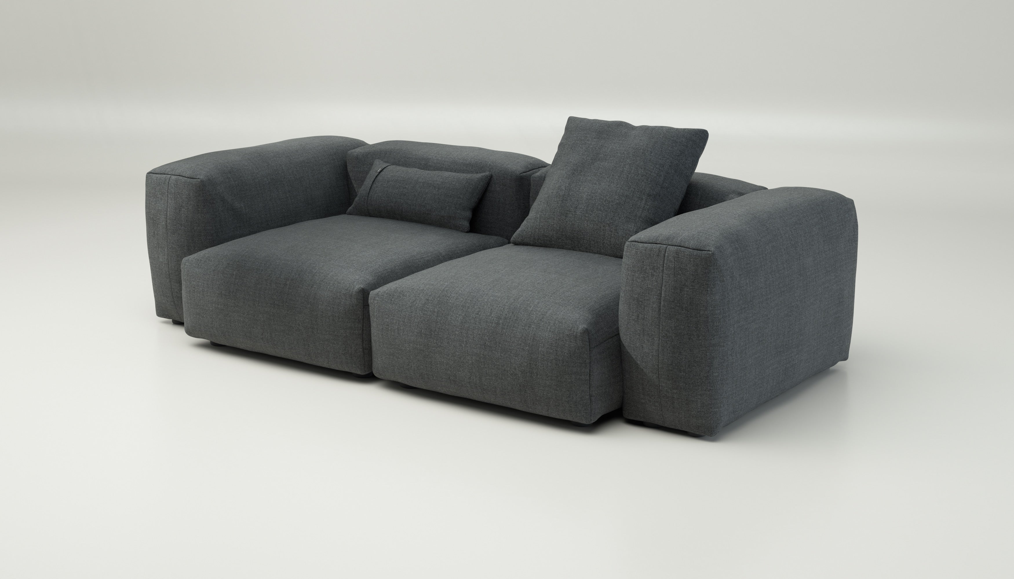 vetsak | Sofa Set 02 Medium - Pique - Dark Grey | Modular Sofa | 2.5 Seater | Big Sofa - Image 3