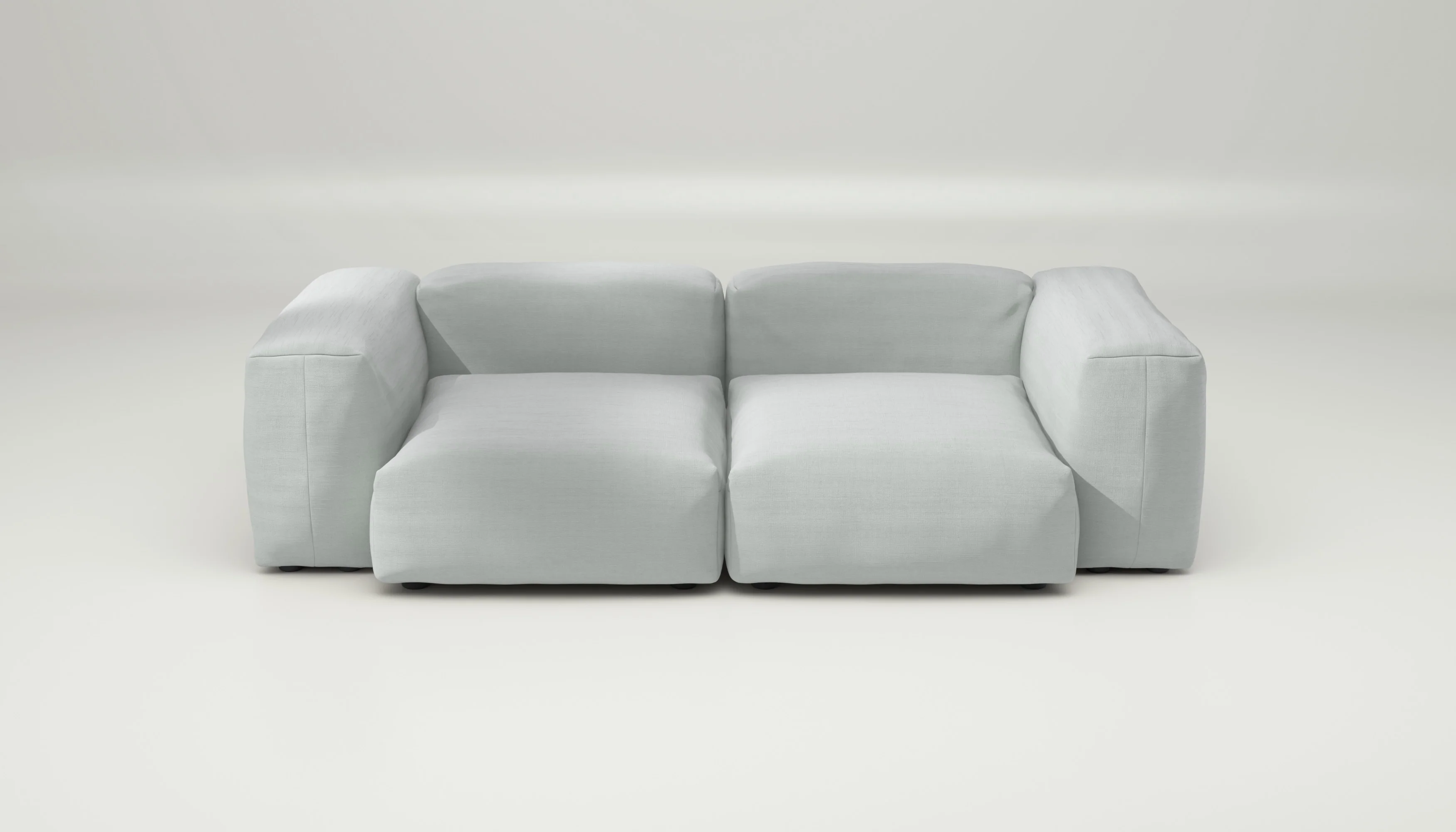 vetsak | Sofa Set 02 Medium - Pique - Light Grey | Modular Sofa | 2.5 Seater | Big Sofa - Image 2