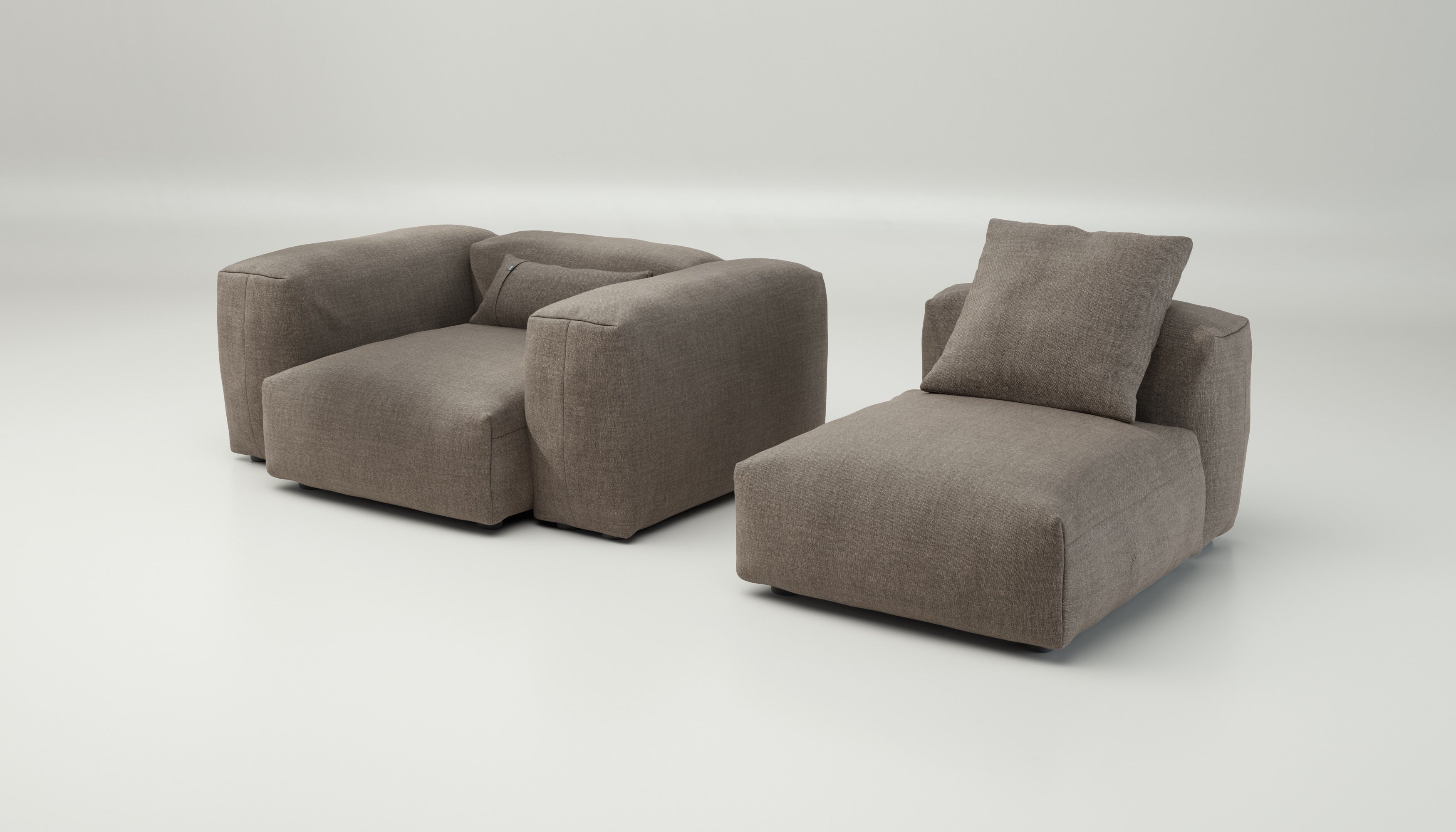 vetsak | Sofa Set 02 Medium - Pique - Stone | Modular Sofa | 2.5 Seater | Big Sofa - Image 4