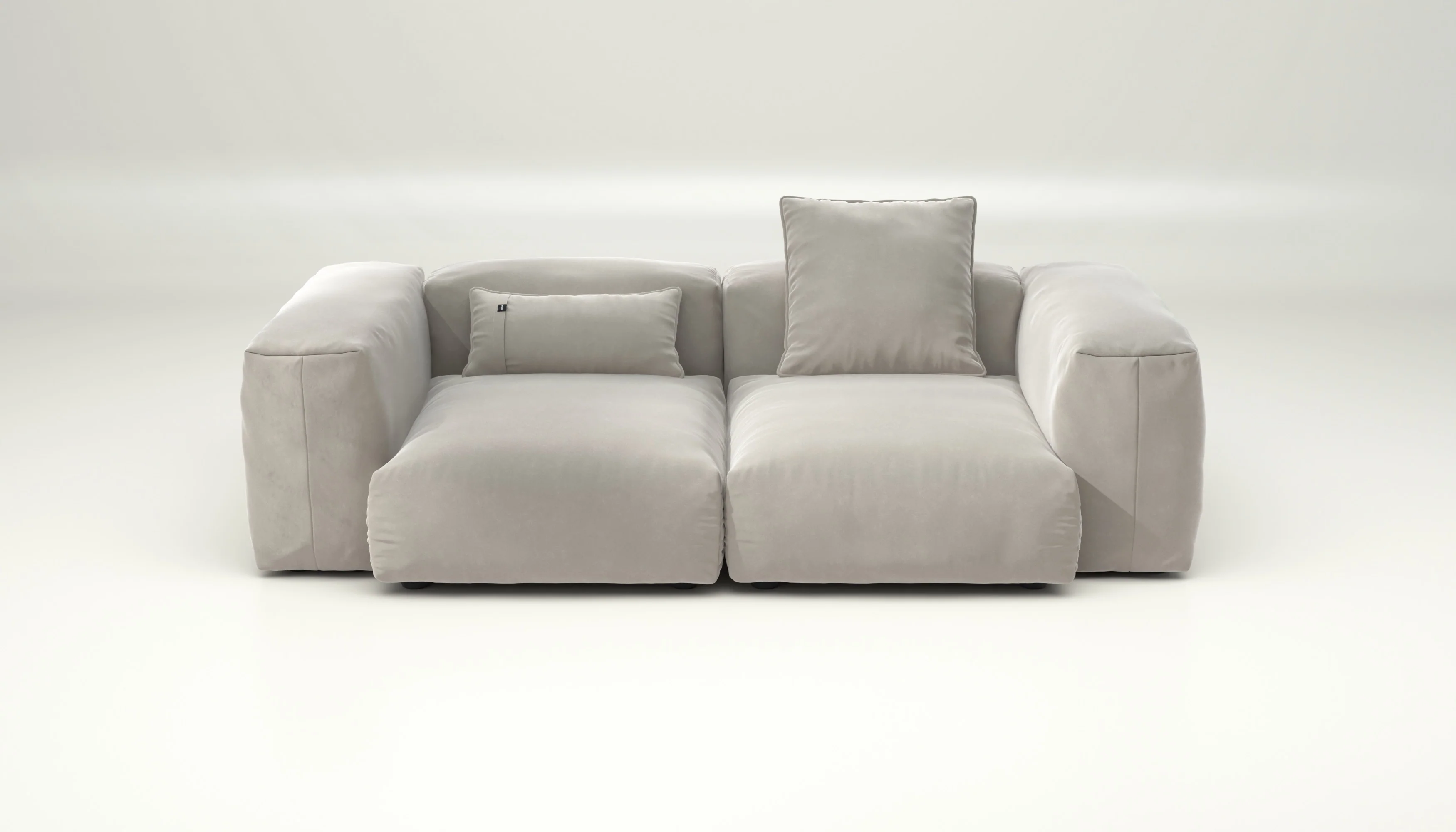 vetsak | Sofa Set 02 Medium - Suave - Clay | Modulares Sofa | 2.5 Sitzer | Big Sofa