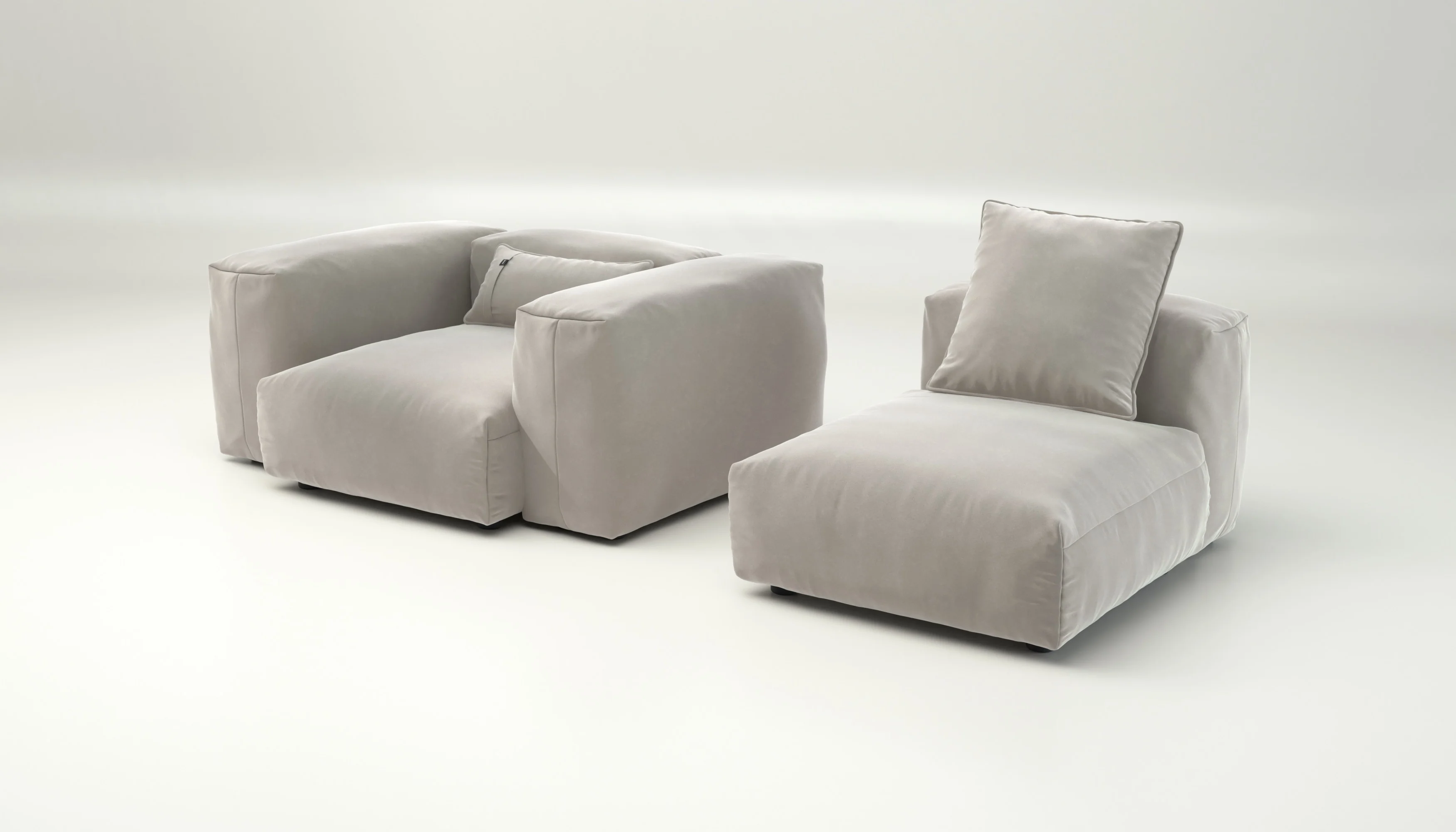 vetsak | Sofa Set 02 Medium - Suave - Clay | Modulares Sofa | 2.5 Sitzer | Big Sofa - Image 4
