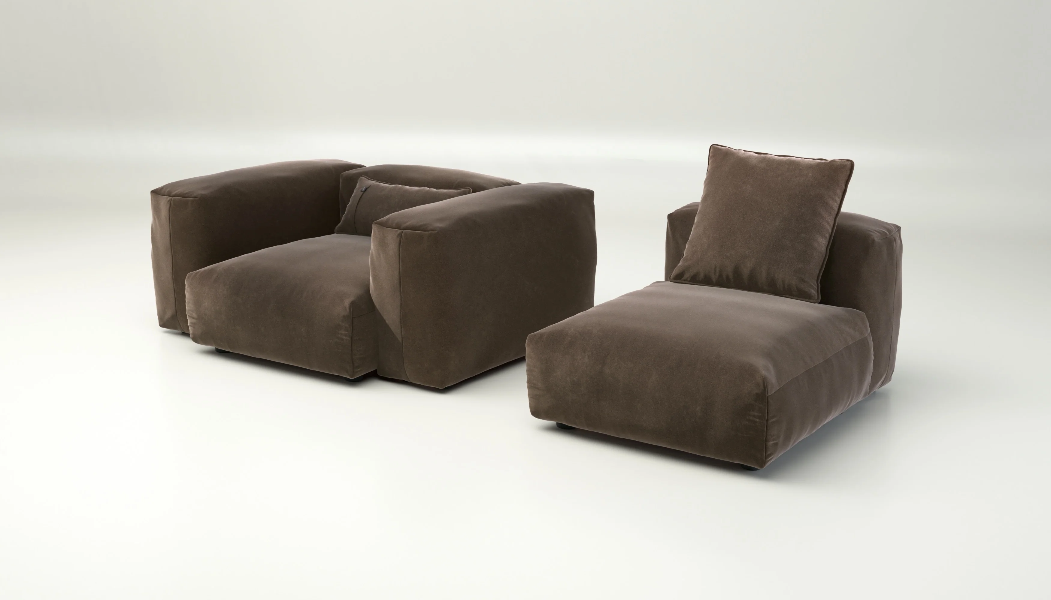 vetsak | Sofa Set 02 Medium - Suave - Espresso | Modulares Sofa | 2.5 Sitzer | Big Sofa - Image 4