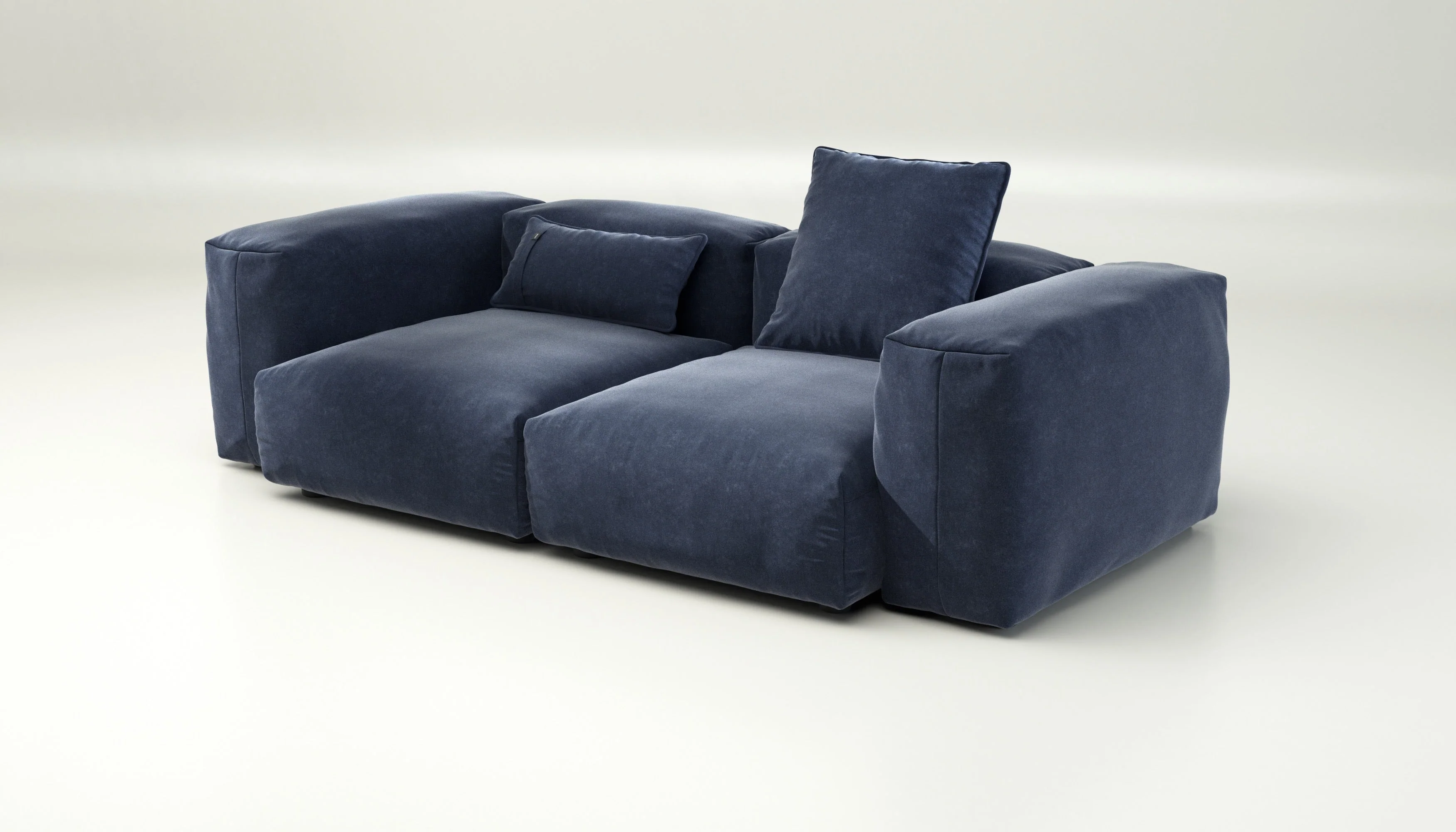 vetsak | Sofa Set 02 Medium - Suave - Navy | Modulares Sofa | 2.5 Sitzer | Big Sofa - Image 3
