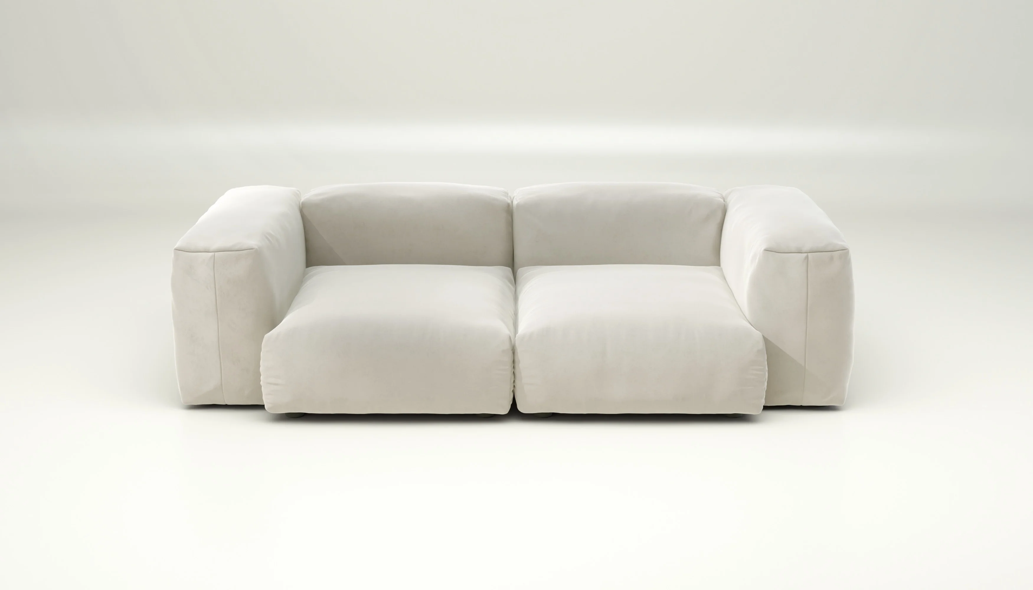 vetsak | Sofa Set 02 Medium - Suave - Pearl | Modular Sofa | 2.5 Seater | Big Sofa - Image 2