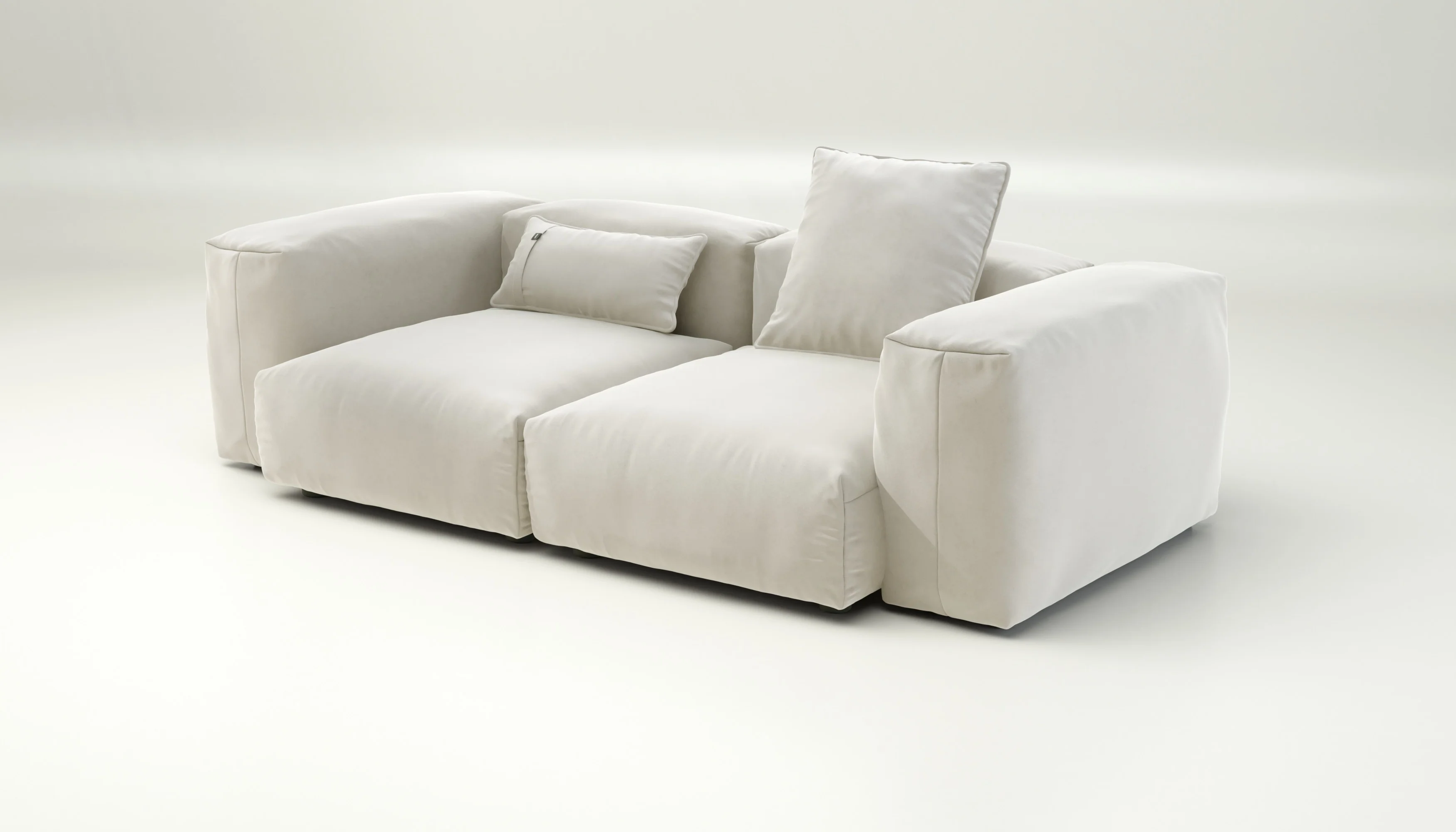 vetsak | Sofa Set 02 Medium - Suave - Pearl | Modular Sofa | 2.5 Seater | Big Sofa - Image 3