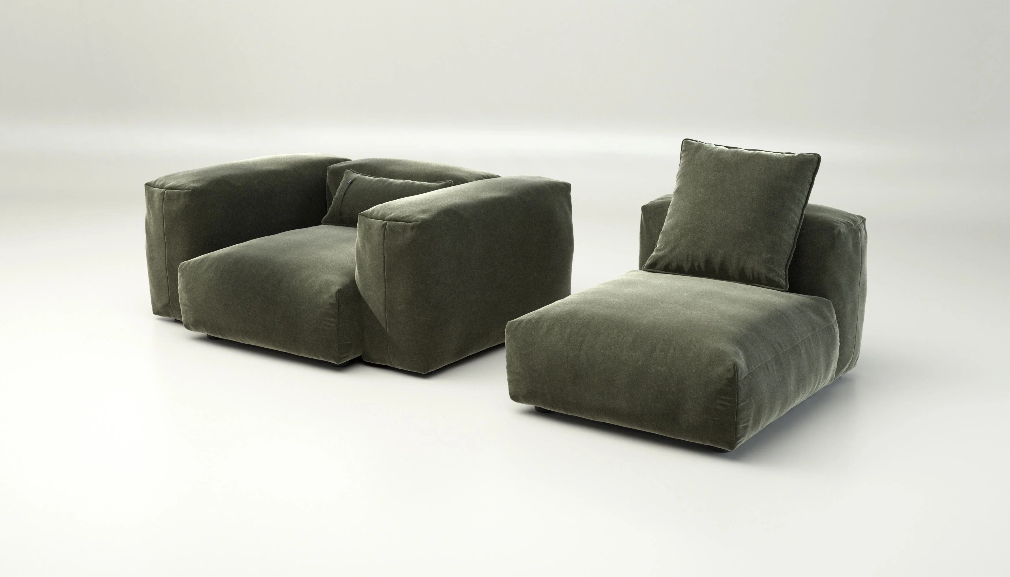 vetsak | Sofa Set 02 Medium - Suave - Pine | Modulares Sofa | 2.5 Sitzer | Big Sofa - Image 4