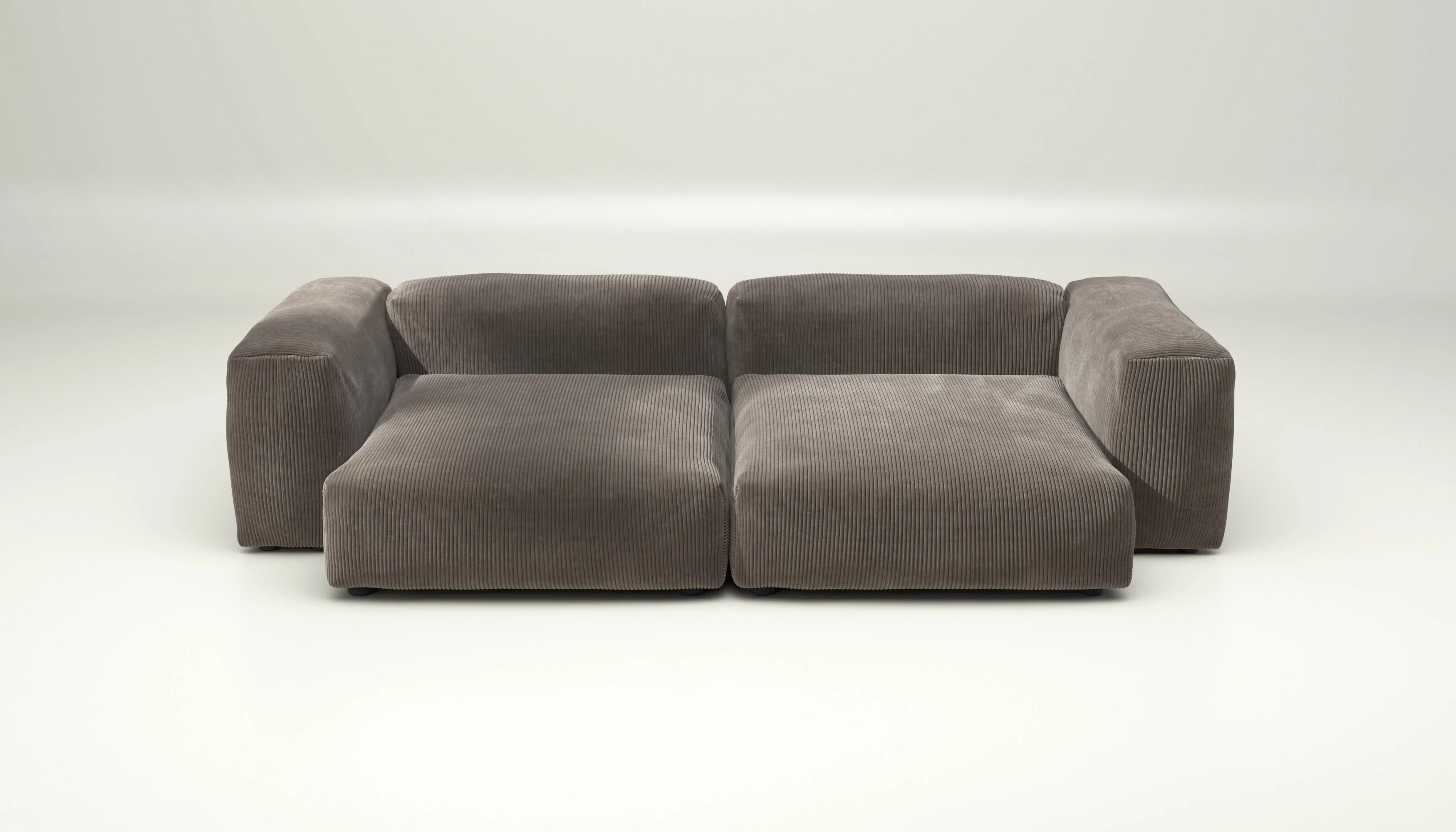 vetsak | Sofa Set 02 XLarge - Cord Velour - Mocha | Modulares Sofa | 3.5 Sitzer | Big Sofa - Image 2