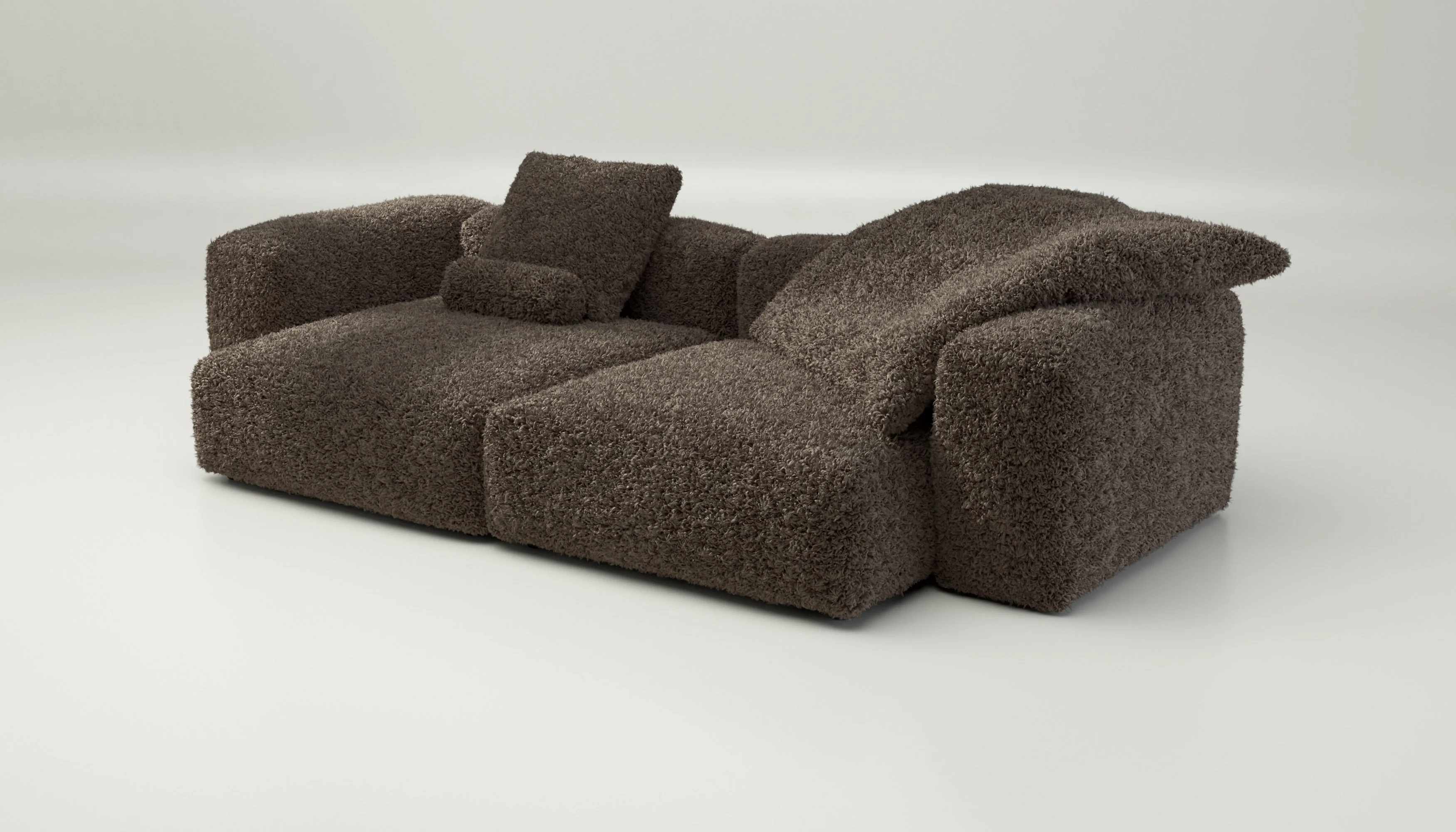 vetsak | Sofa Set 02 XLarge - Doodle - Cacao | Modulares Sofa | 3.5 Sitzer | Big Sofa - Image 3