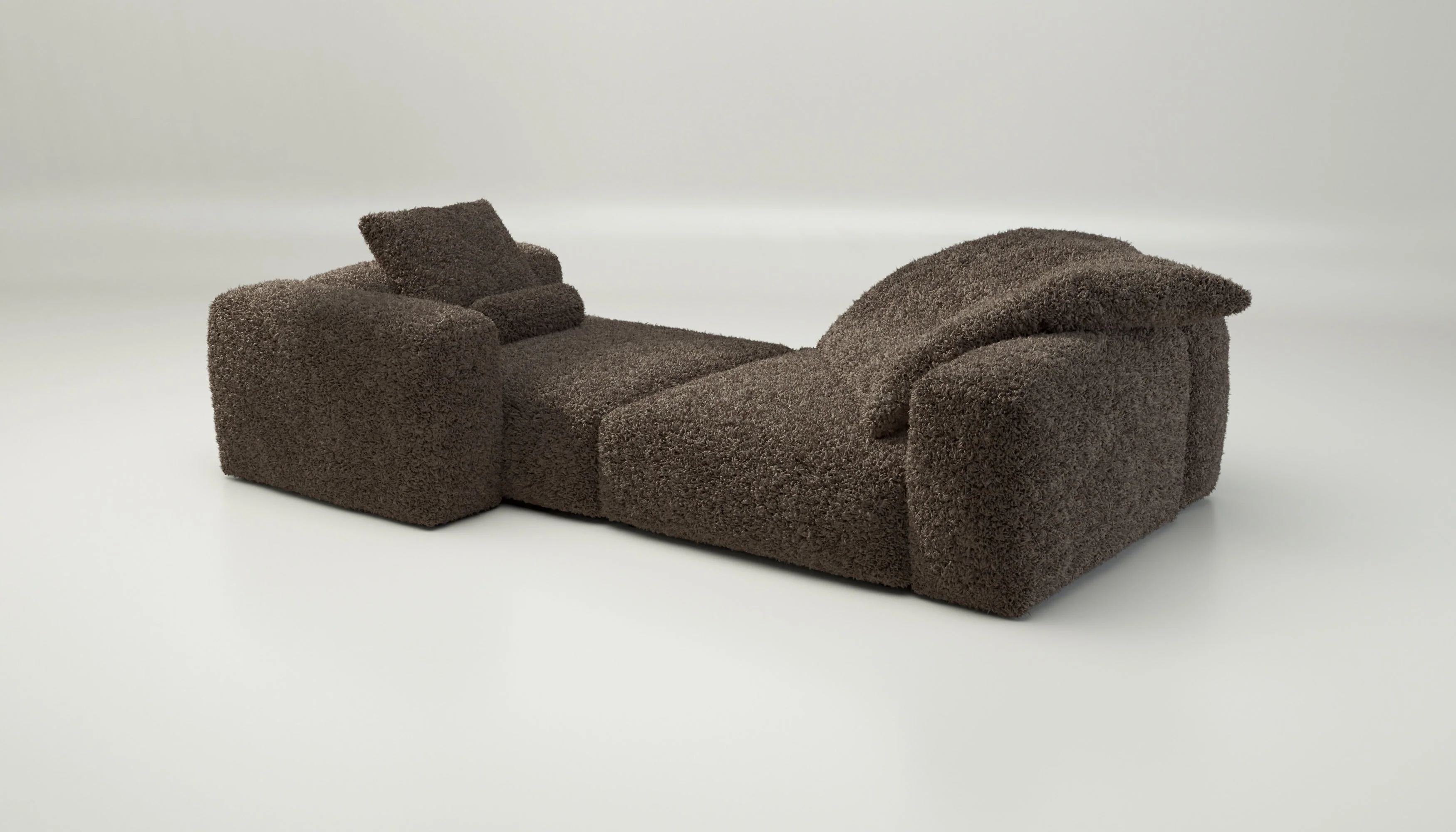 vetsak | Sofa Set 02 XLarge - Doodle - Cacao | Modulares Sofa | 3.5 Sitzer | Big Sofa - Image 4