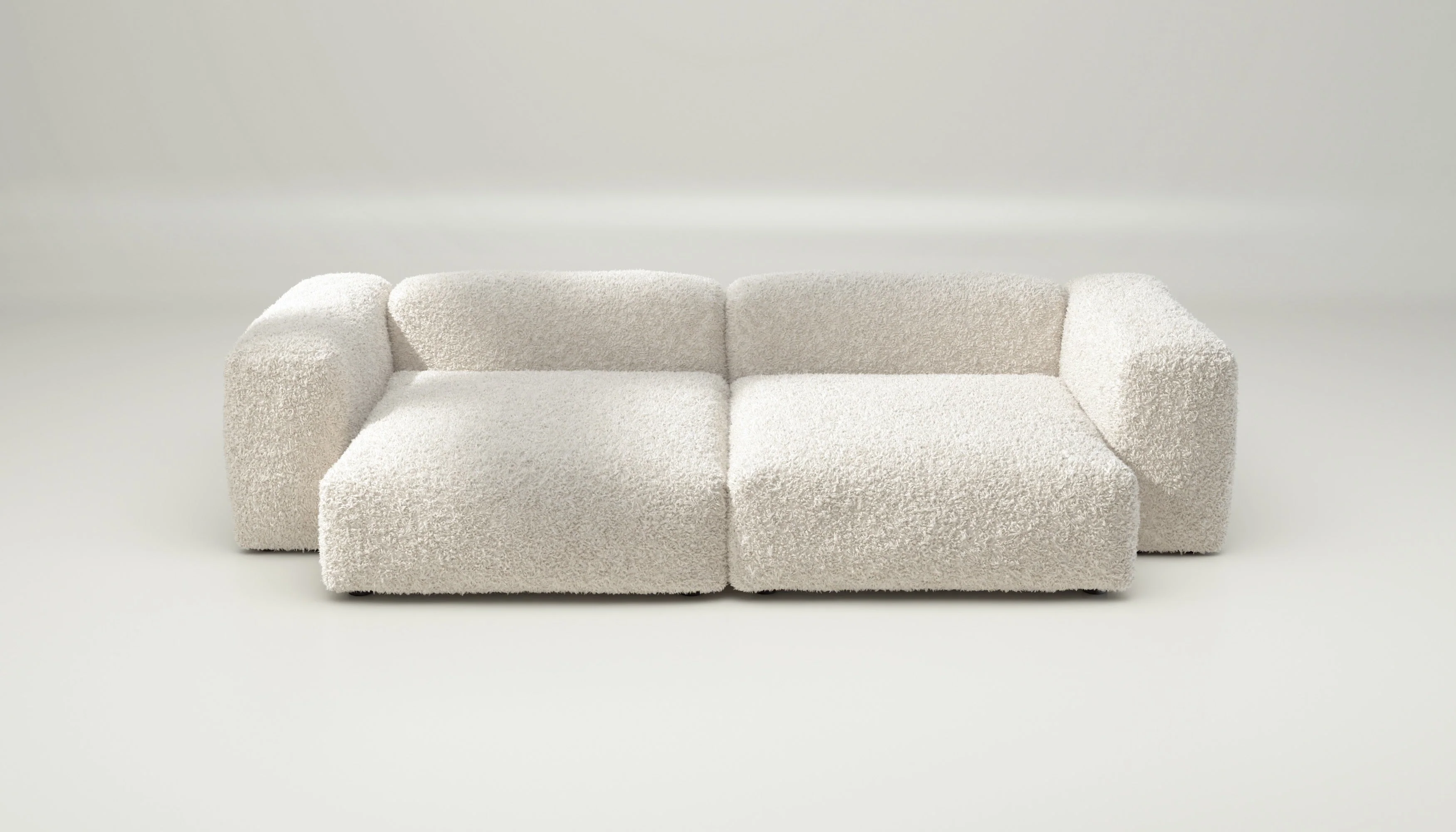 vetsak | Sofa Set 02 XLarge - Doodle - Creme | Modulares Sofa | 3.5 Sitzer | Big Sofa - Image 2