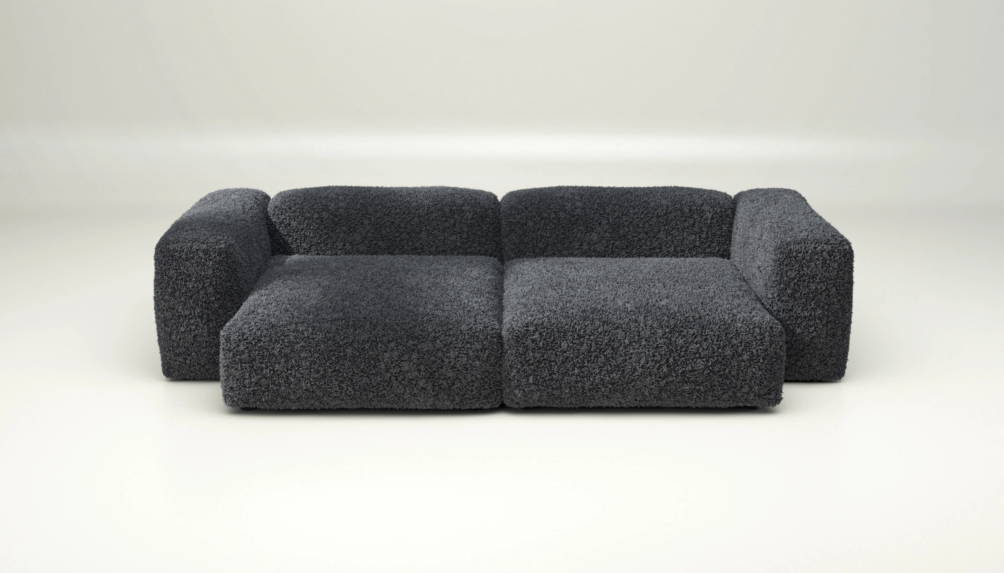 vetsak | Sofa Set 02 XLarge - Doodle - Dark Grey | Modulares Sofa | 3.5 Sitzer | Big Sofa - Image 2