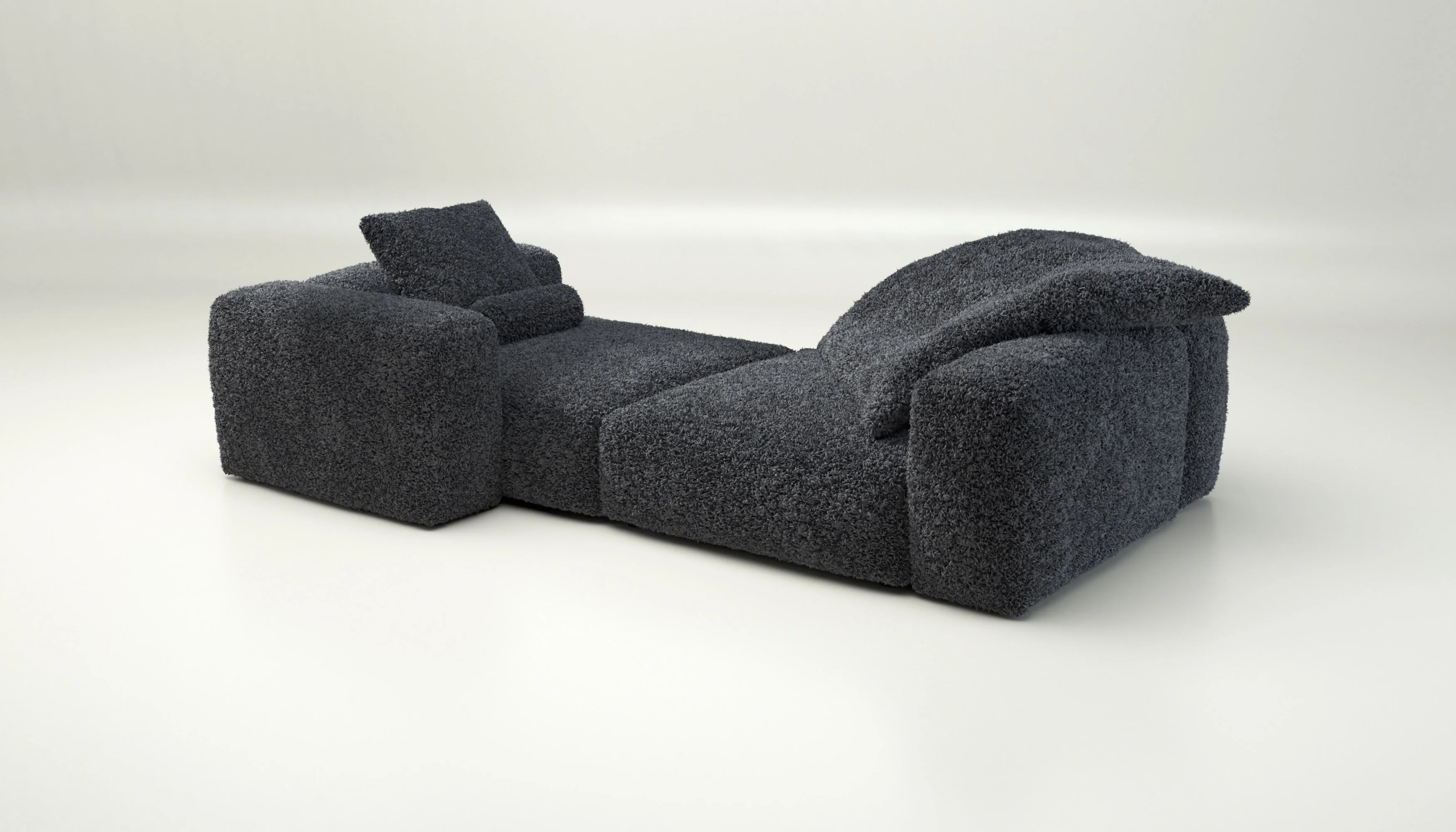 vetsak | Sofa Set 02 XLarge - Doodle - Dark Grey | Modulares Sofa | 3.5 Sitzer | Big Sofa - Image 4