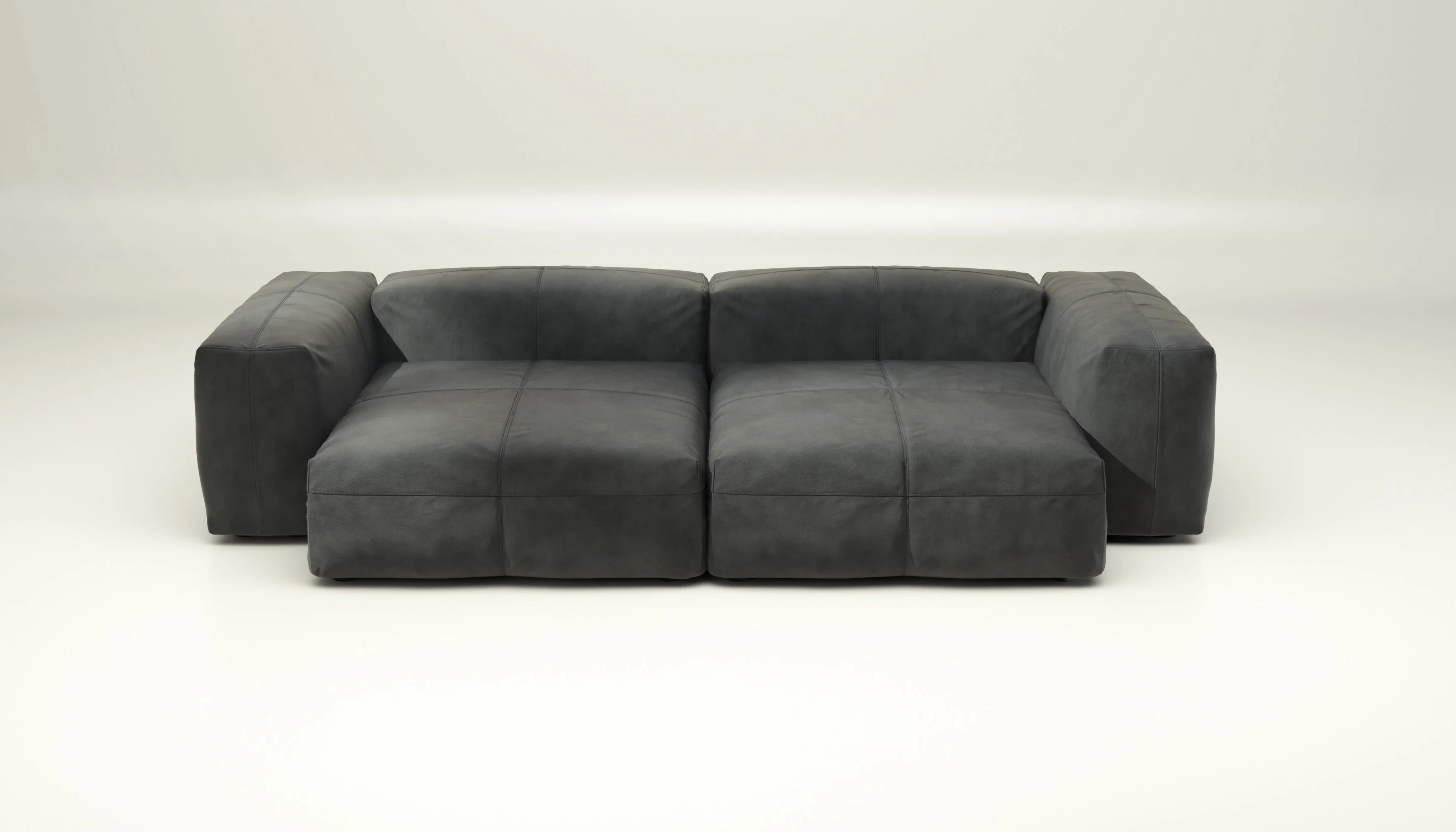 vetsak | Sofa Set 02 XLarge - Leather - Cacao | Modulares Sofa | 3.5 Sitzer | Big Sofa - Image 2