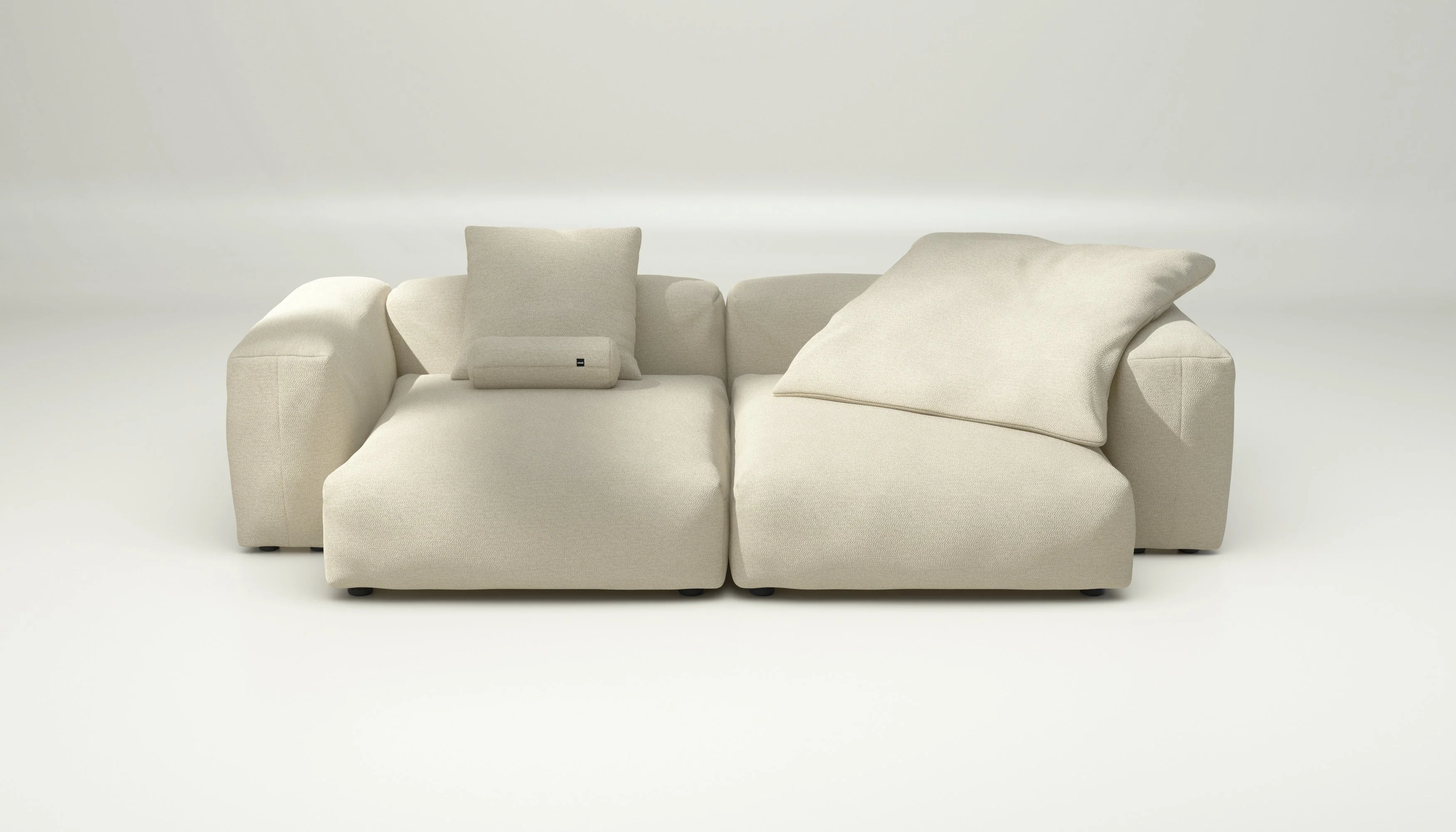 vetsak | Sofa Set 02 XLarge - Loop Loop - Duna | Modulares Sofa | 3.5 Sitzer | Big Sofa