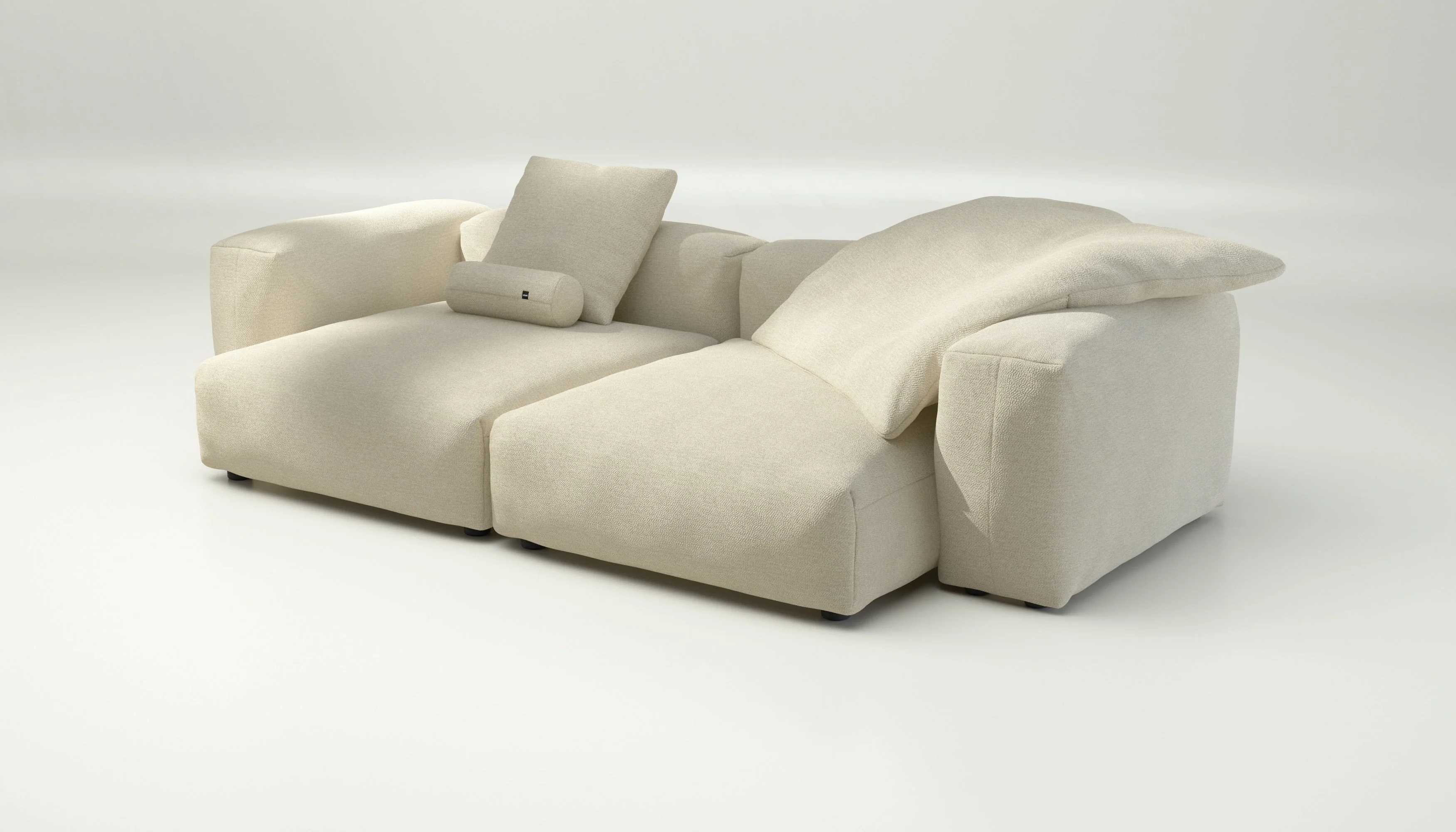 vetsak | Sofa Set 02 XLarge - Loop Loop - Duna | Modulares Sofa | 3.5 Sitzer | Big Sofa - Image 3