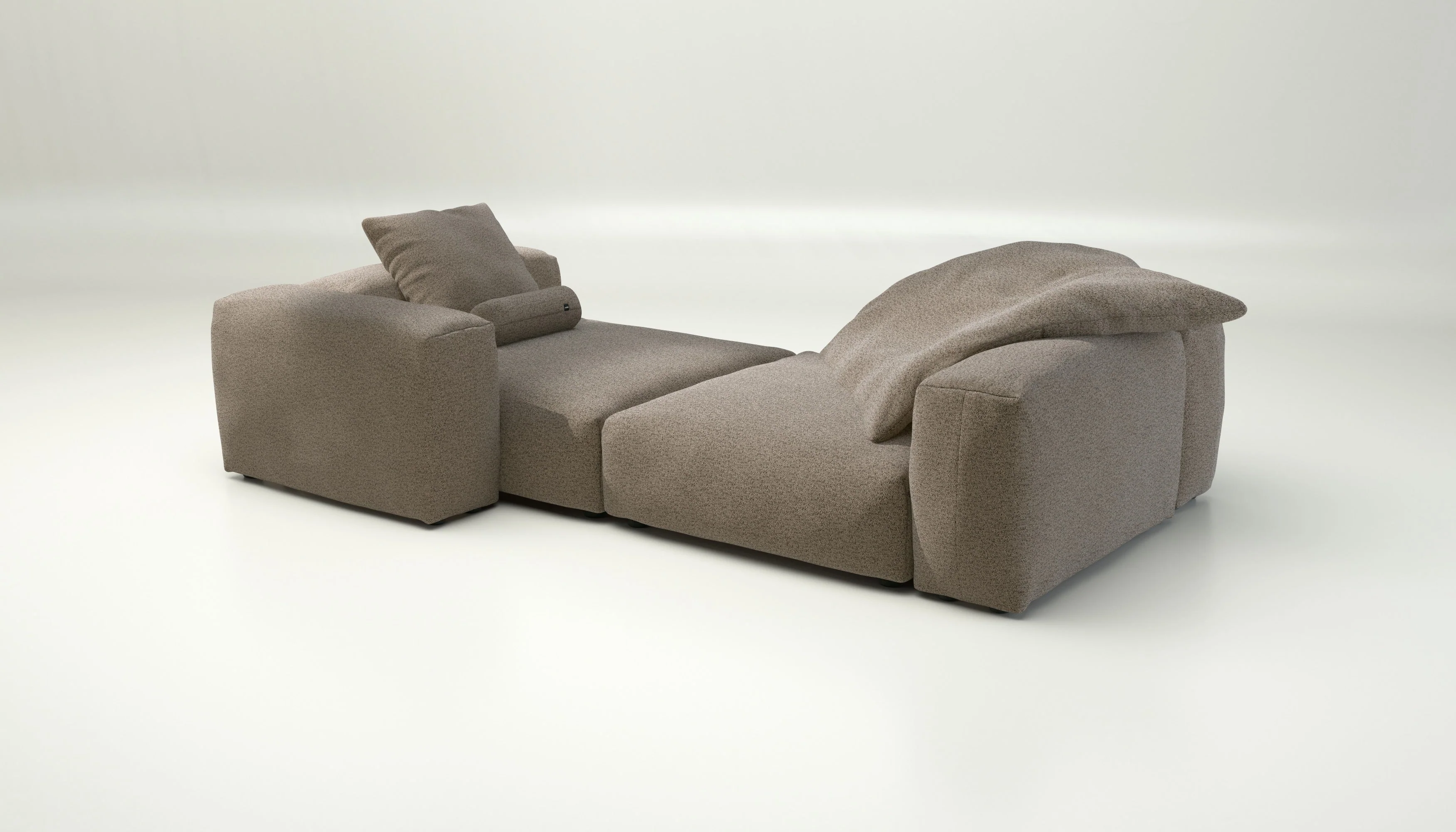 vetsak | Sofa Set 02 XLarge - Loop Loop - Taupe | Modulares Sofa | 3.5 Sitzer | Big Sofa - Image 4