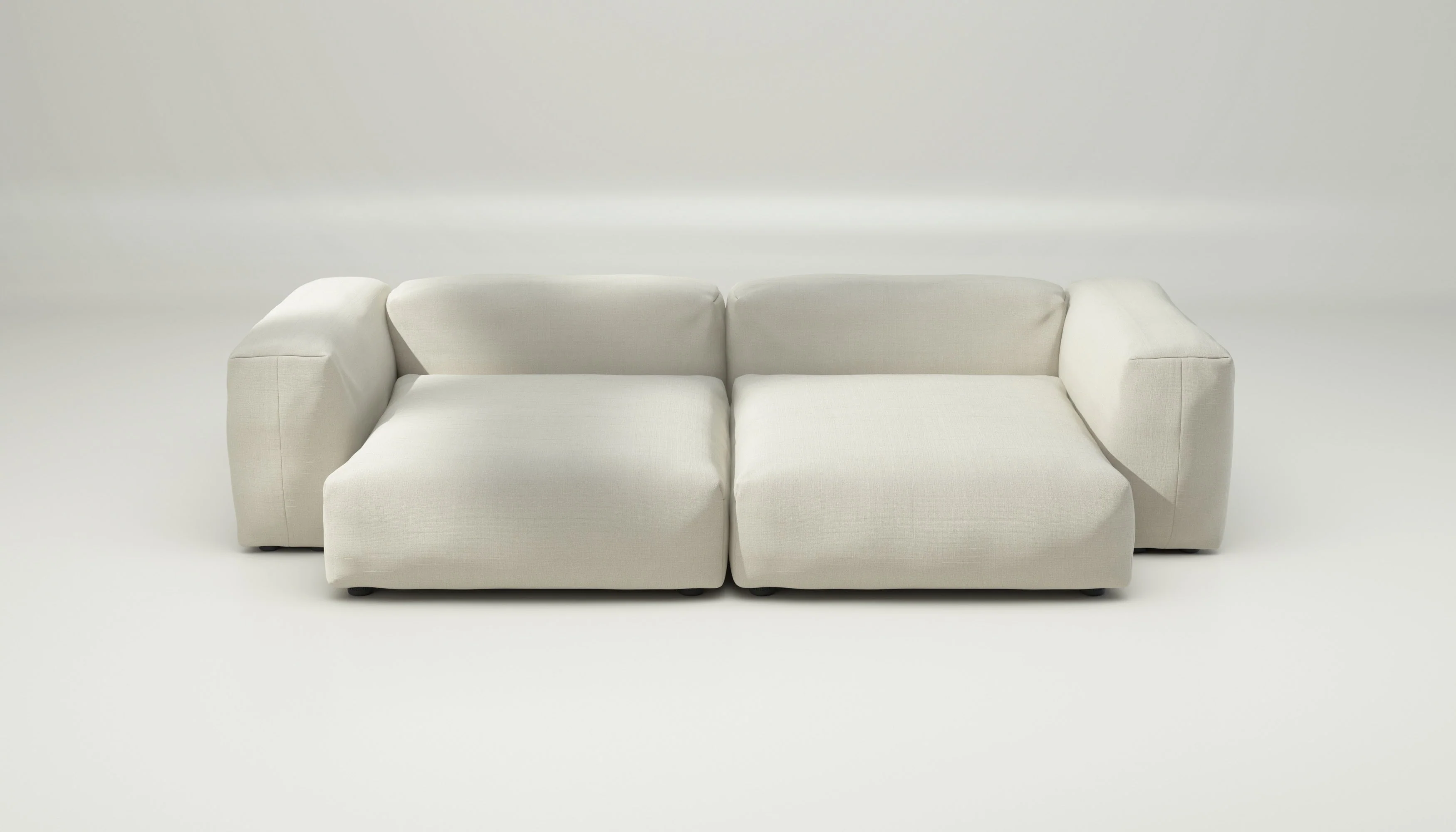 vetsak | Sofa Set 02 XLarge - Pique - Creme | Modulares Sofa | 3.5 Sitzer | Big Sofa - Image 2