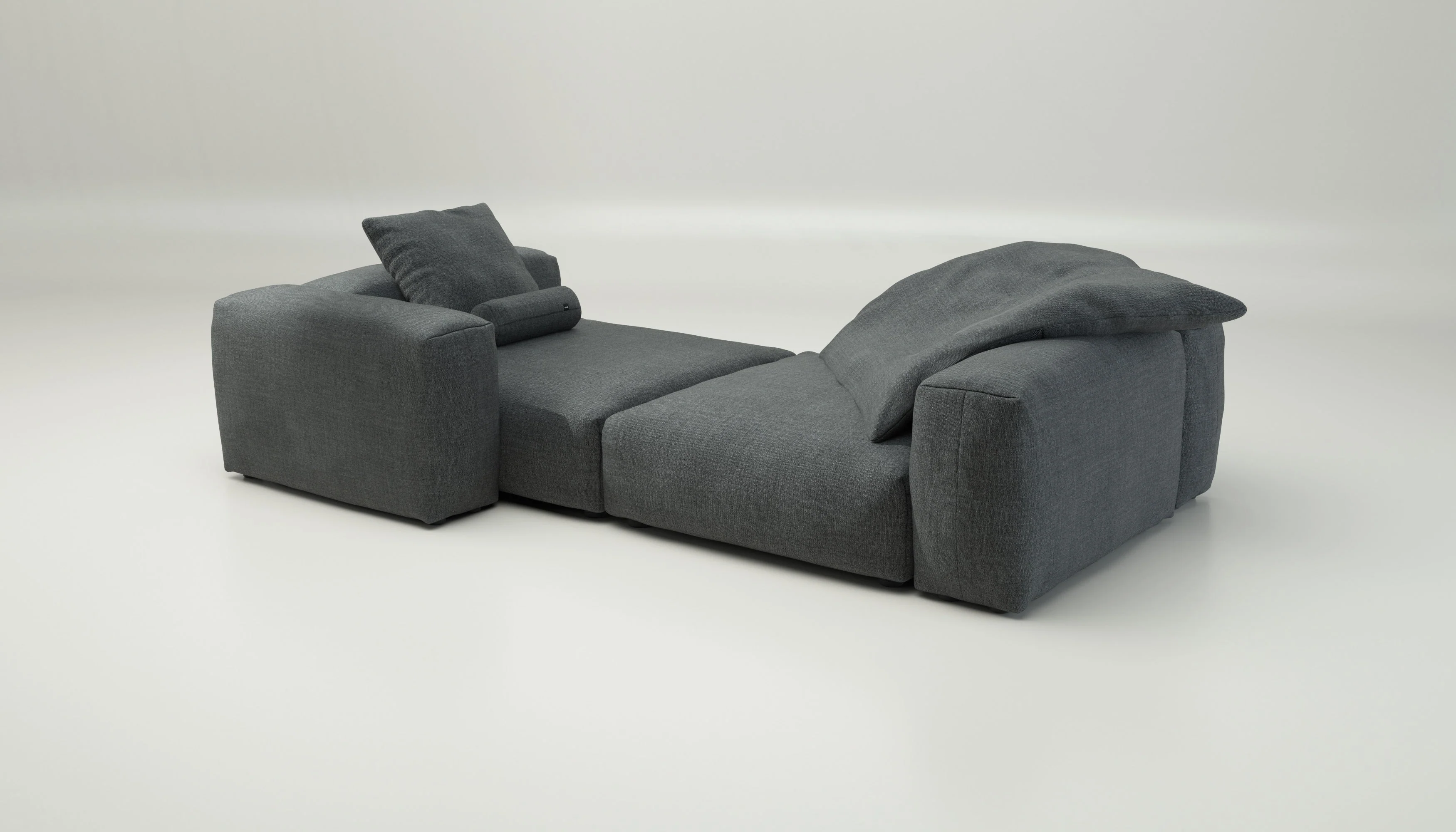 vetsak | Sofa Set 02 XLarge - Pique - Dark Grey | Modular Sofa | 3.5 Seater | Big Sofa - Image 4