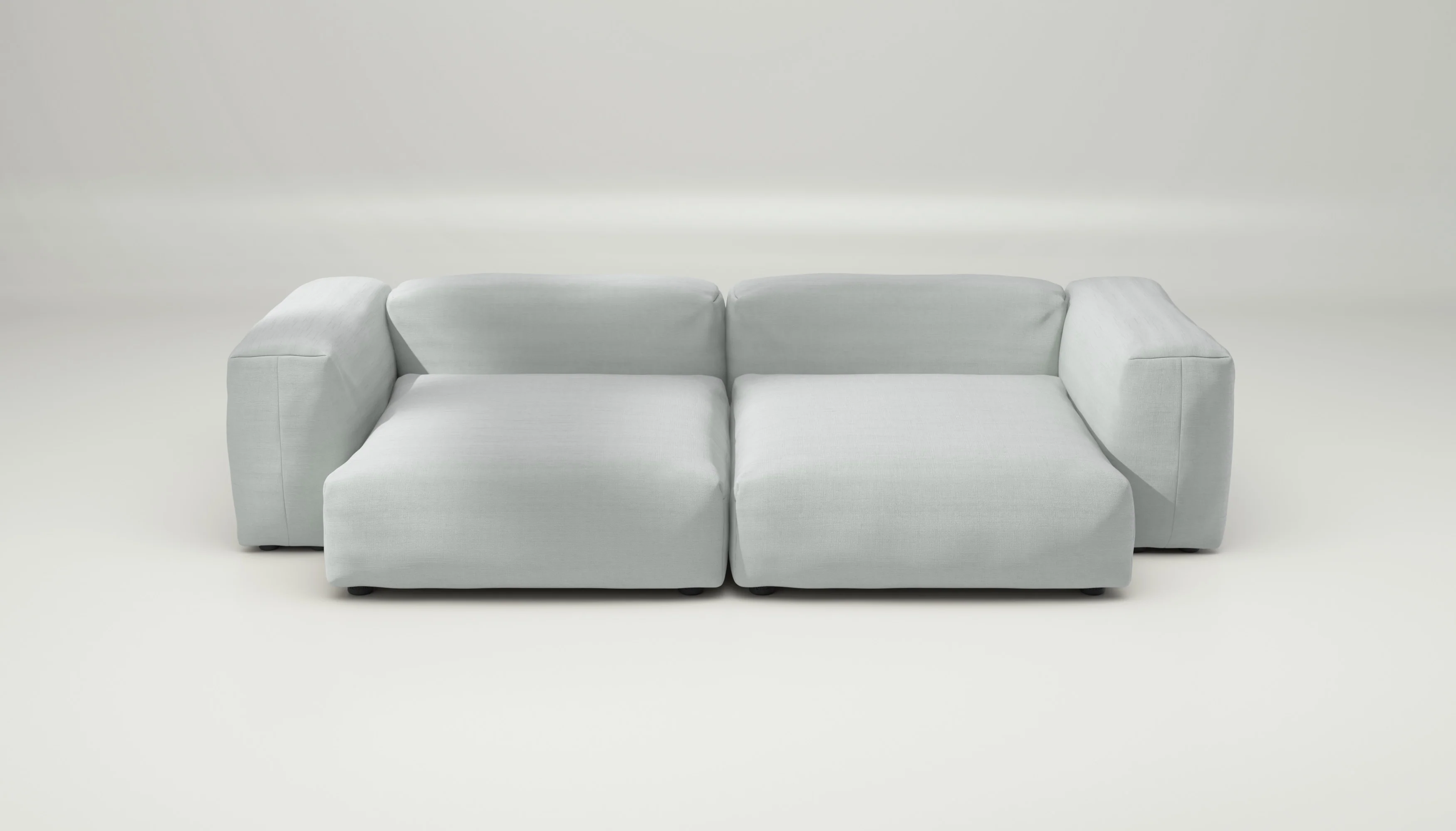 vetsak | Sofa Set 02 XLarge - Pique - Light Grey | Modular Sofa | 3.5 Seater | Big Sofa - Image 2