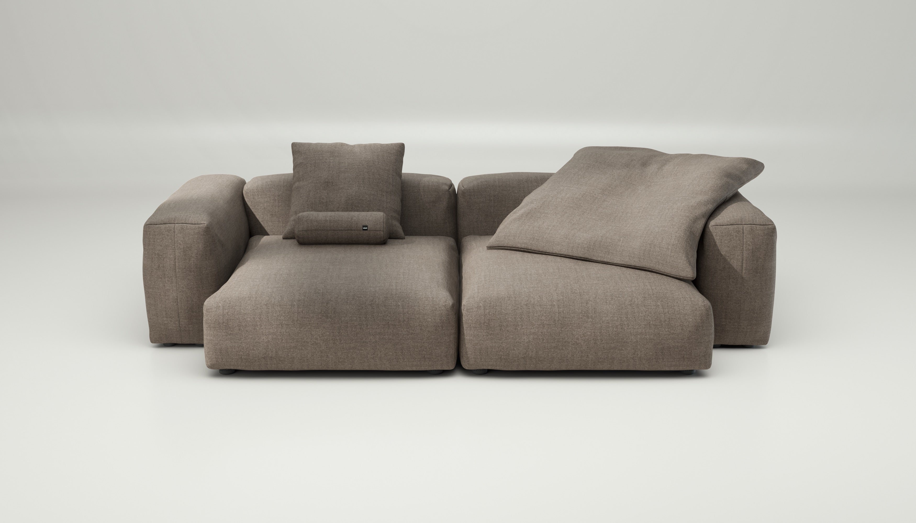 vetsak | Sofa Set 02 XLarge - Pique - Stone | Modular Sofa | 3.5 Seater | Big Sofa