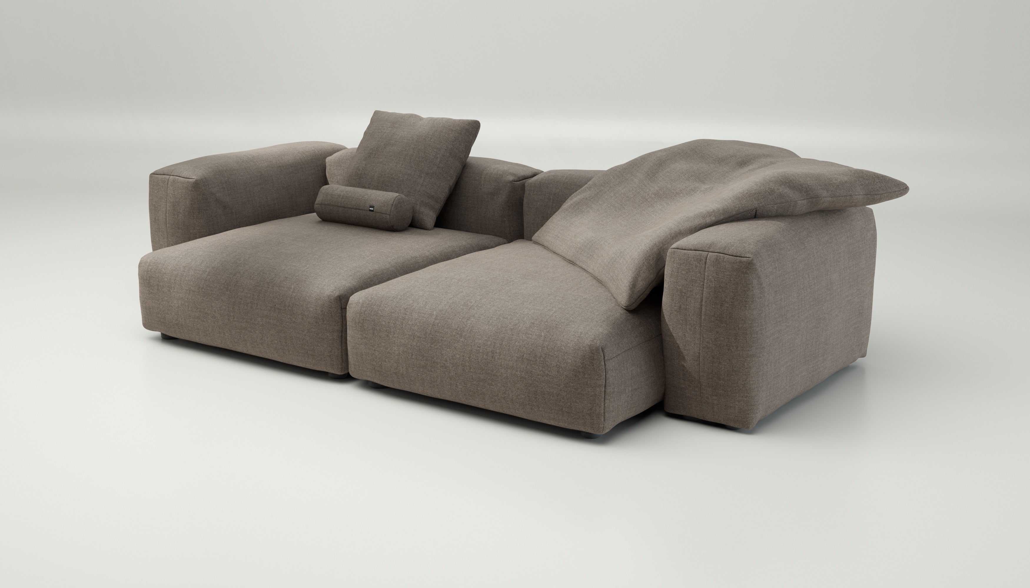 vetsak | Sofa Set 02 XLarge - Pique - Stone | Modular Sofa | 3.5 Seater | Big Sofa - Image 3