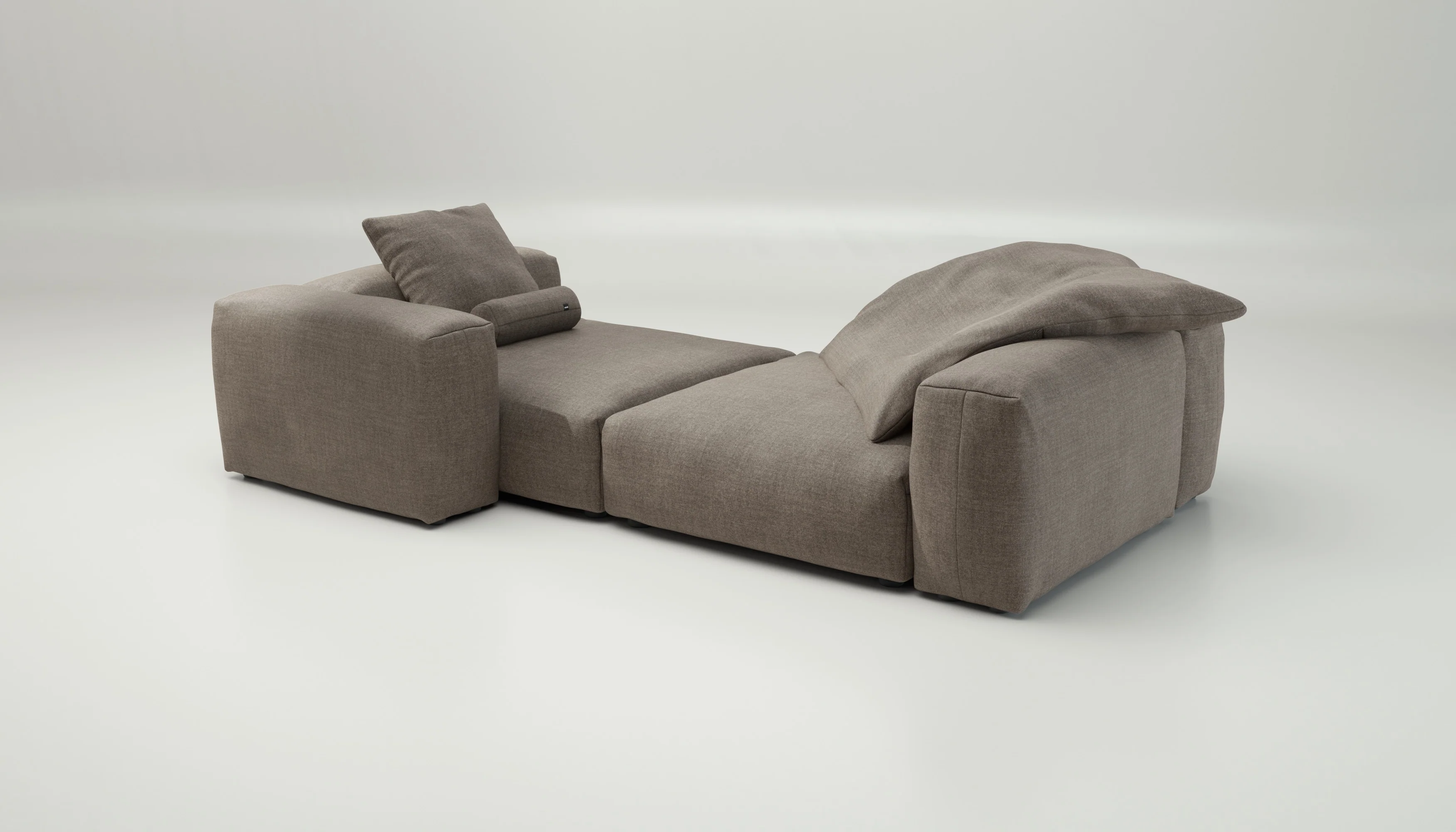 vetsak | Sofa Set 02 XLarge - Pique - Stone | Modular Sofa | 3.5 Seater | Big Sofa - Image 4