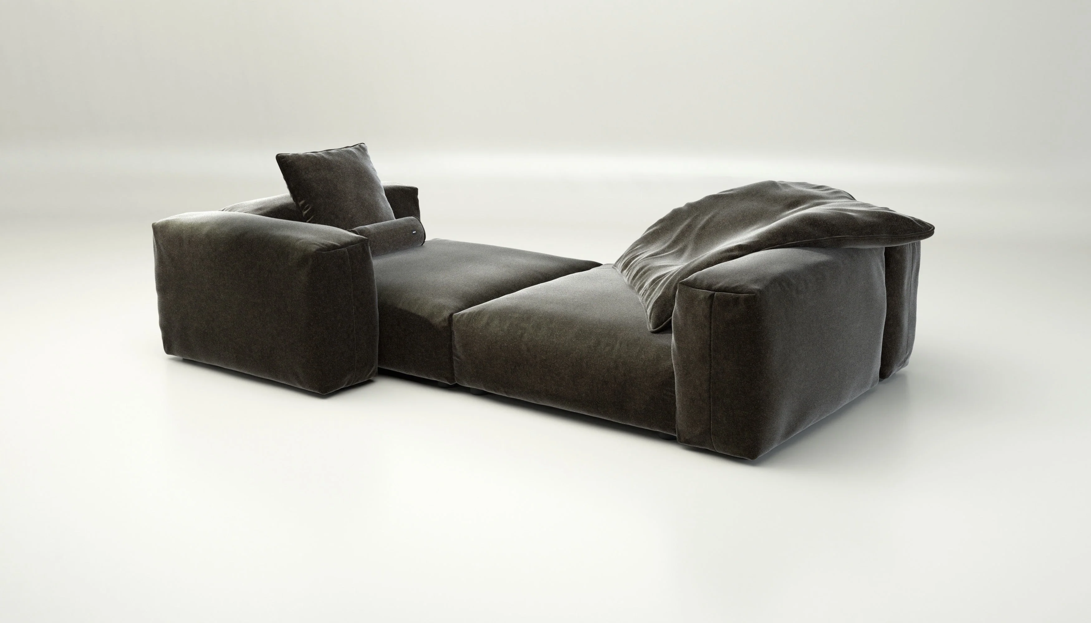 vetsak | Sofa Set 02 XLarge - Suave - Anthracite | Modular Sofa | 3.5 Seater | Big Sofa - Image 3