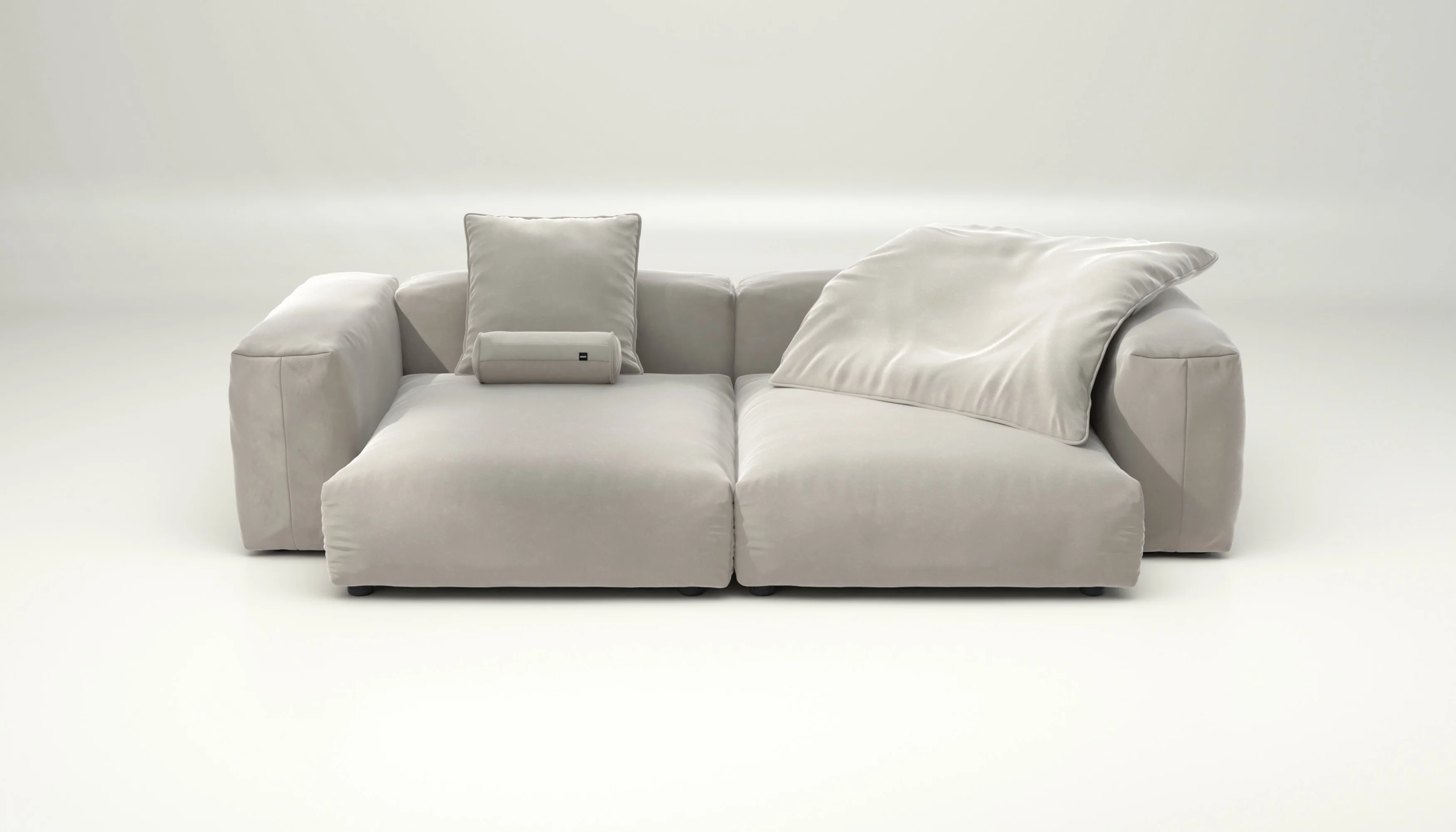 vetsak | Sofa Set 02 XLarge - Suave - Clay | Modulares Sofa | 3.5 Sitzer | Big Sofa