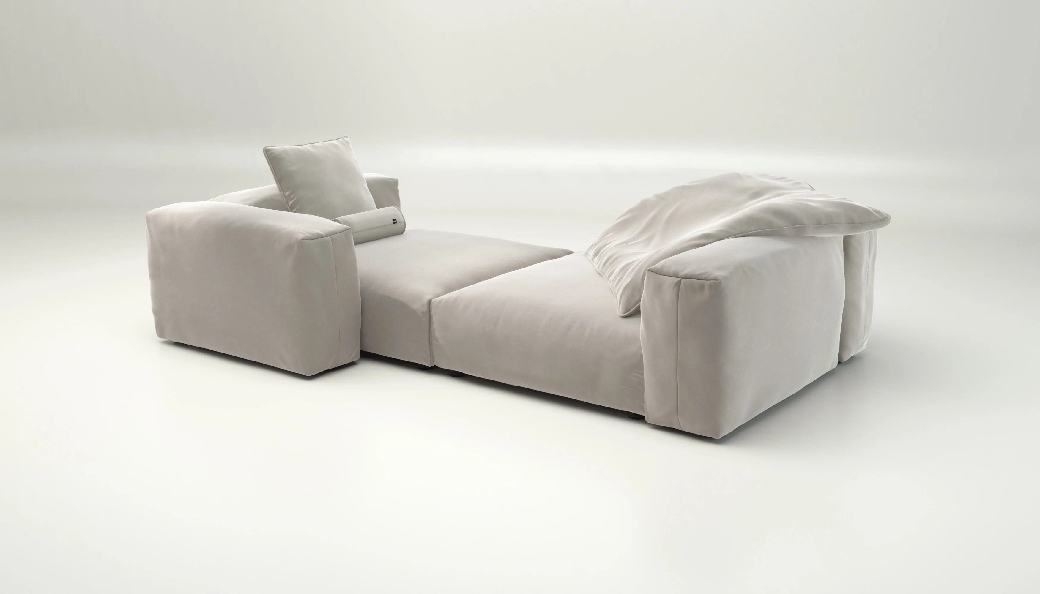 vetsak | Sofa Set 02 XLarge - Suave - Clay | Modulares Sofa | 3.5 Sitzer | Big Sofa - Image 4