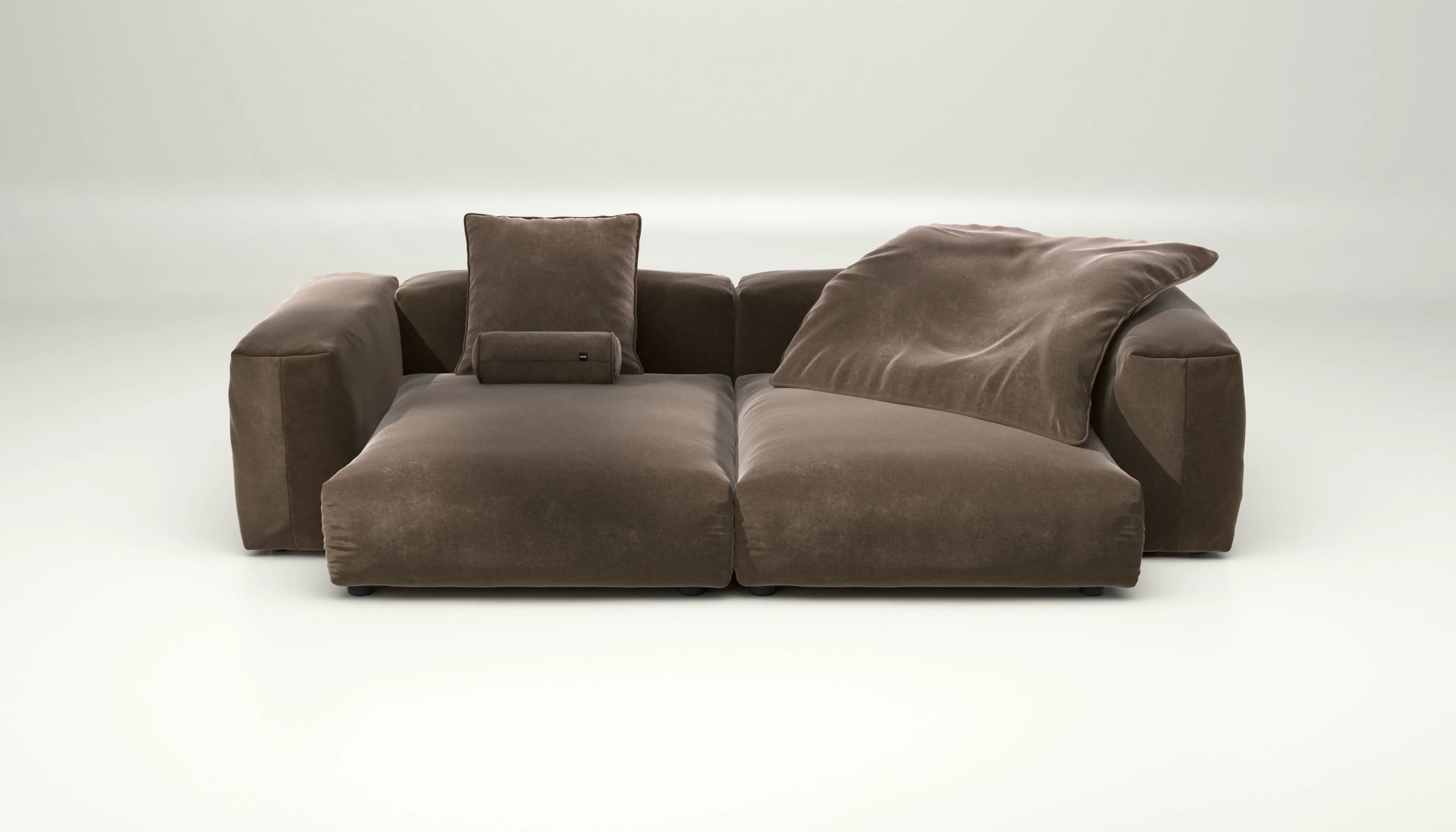 vetsak | Sofa Set 02 XLarge - Suave - Espresso | Modulares Sofa | 3.5 Sitzer | Big Sofa