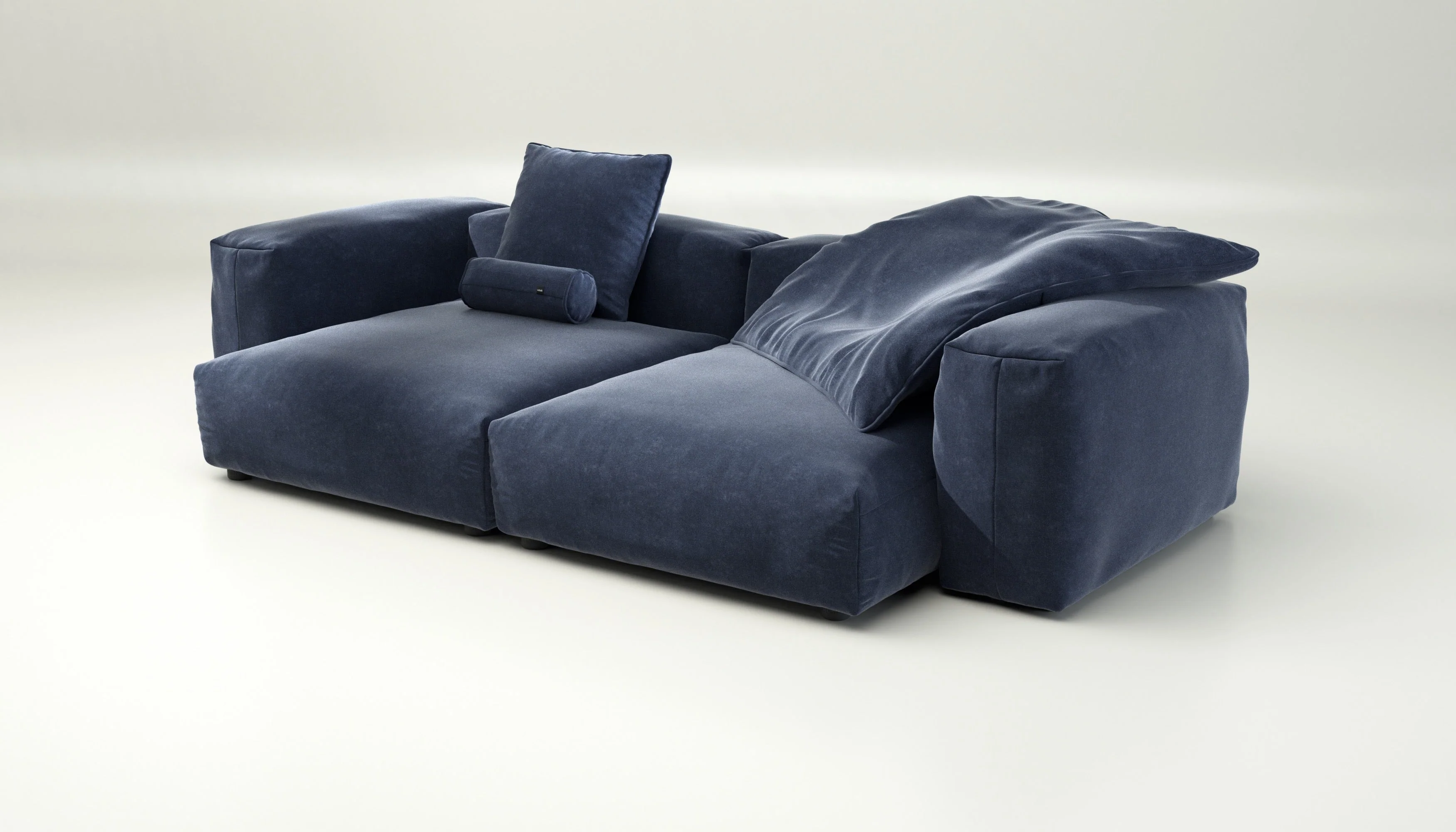vetsak | Sofa Set 02 XLarge - Suave - Navy | Modulares Sofa | 3.5 Sitzer | Big Sofa - Image 3