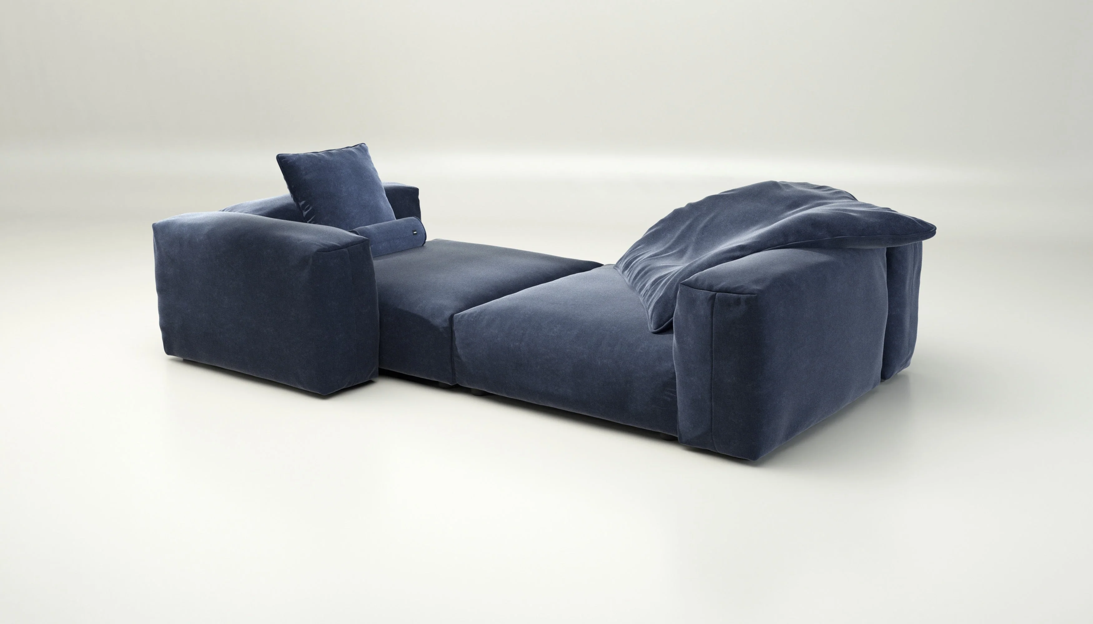 vetsak | Sofa Set 02 XLarge - Suave - Navy | Modulares Sofa | 3.5 Sitzer | Big Sofa - Image 4