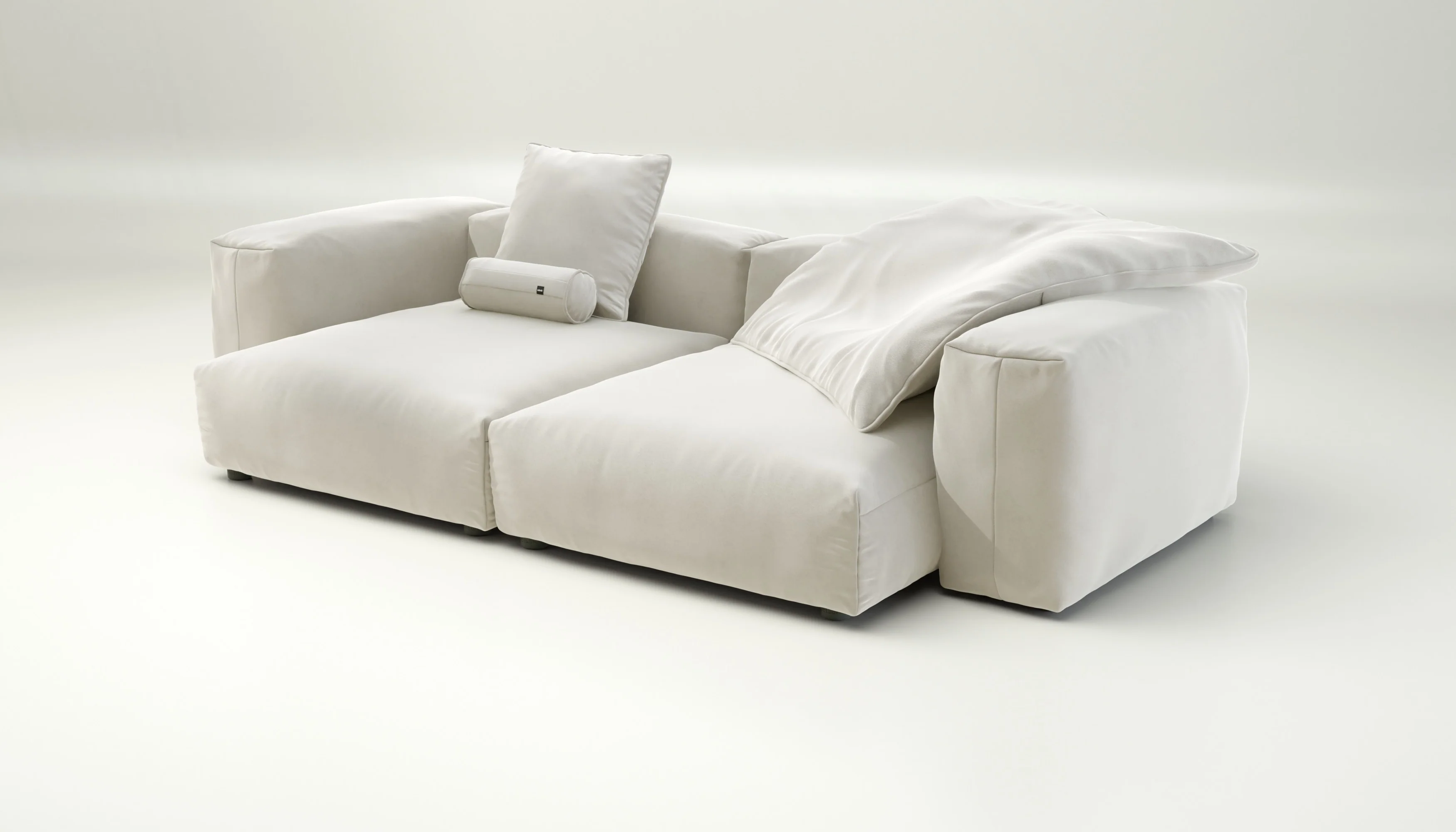 vetsak | Sofa Set 02 XLarge - Suave - Pearl | Modular Sofa | 3.5 Seater | Big Sofa - Image 3
