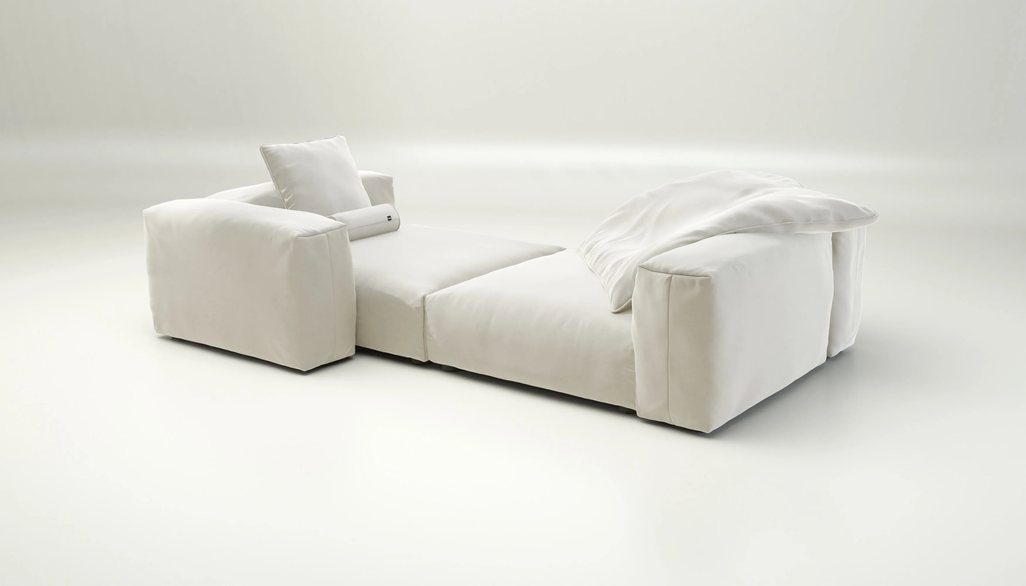 vetsak | Sofa Set 02 XLarge - Suave - Pearl | Modular Sofa | 3.5 Seater | Big Sofa - Image 4
