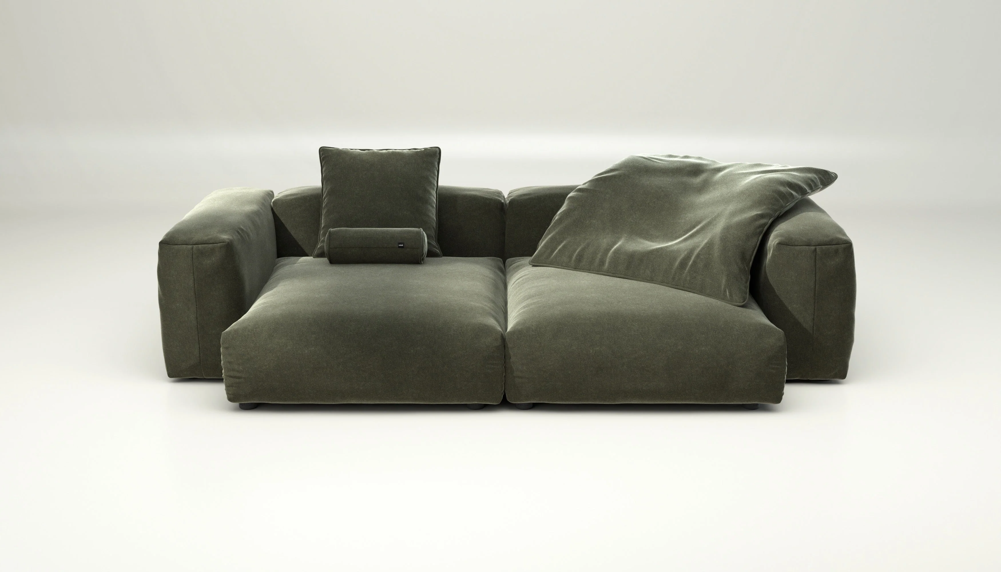 vetsak | Sofa Set 02 XLarge - Suave - Pine | Modulares Sofa | 3.5 Sitzer | Big Sofa