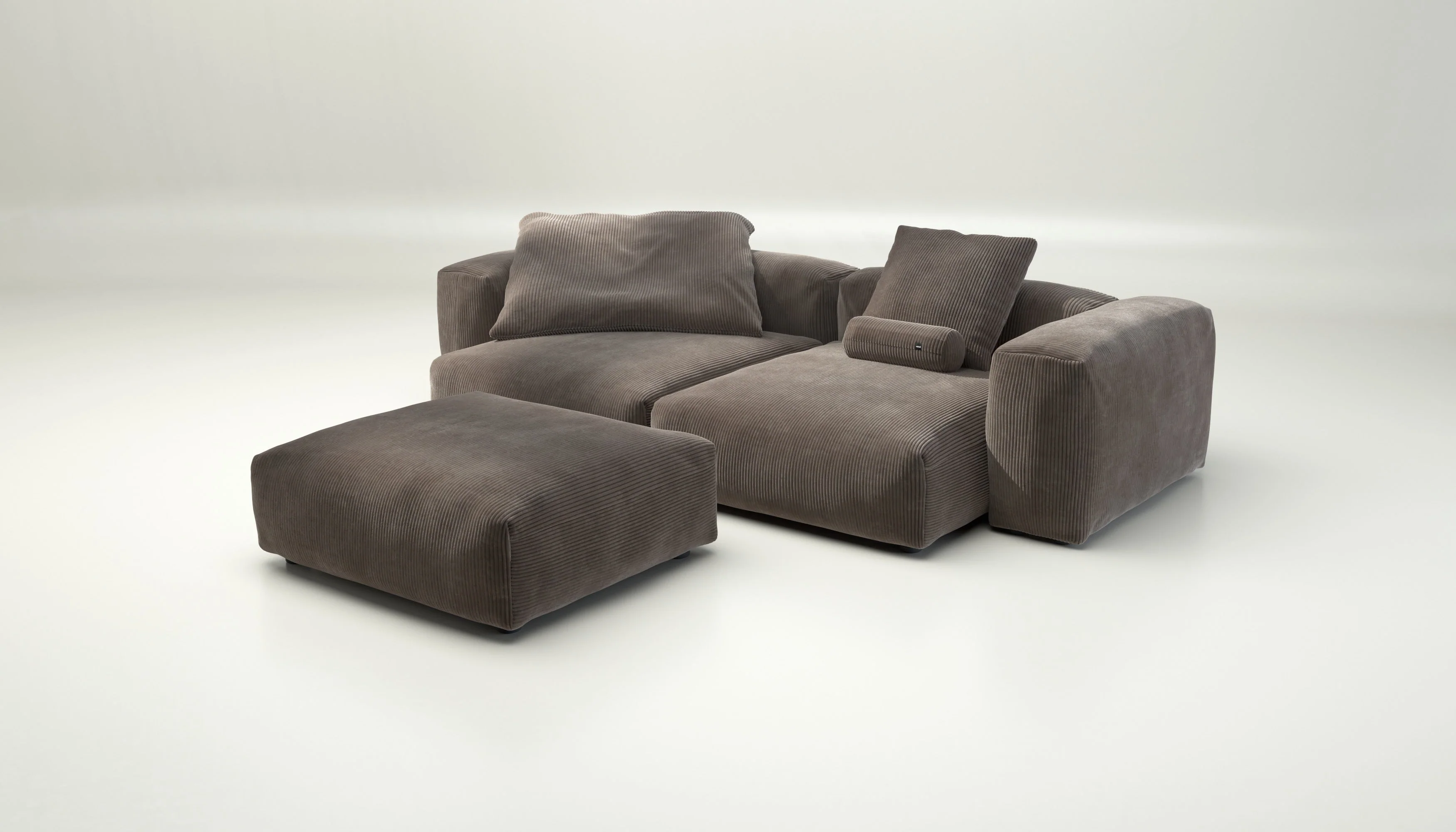 vetsak | Sofa Set 03 - Cord Velour - Mocha | Modulares Sofa | 3.5 Sitzer | Big Sofa | Ecksofa - Image 4