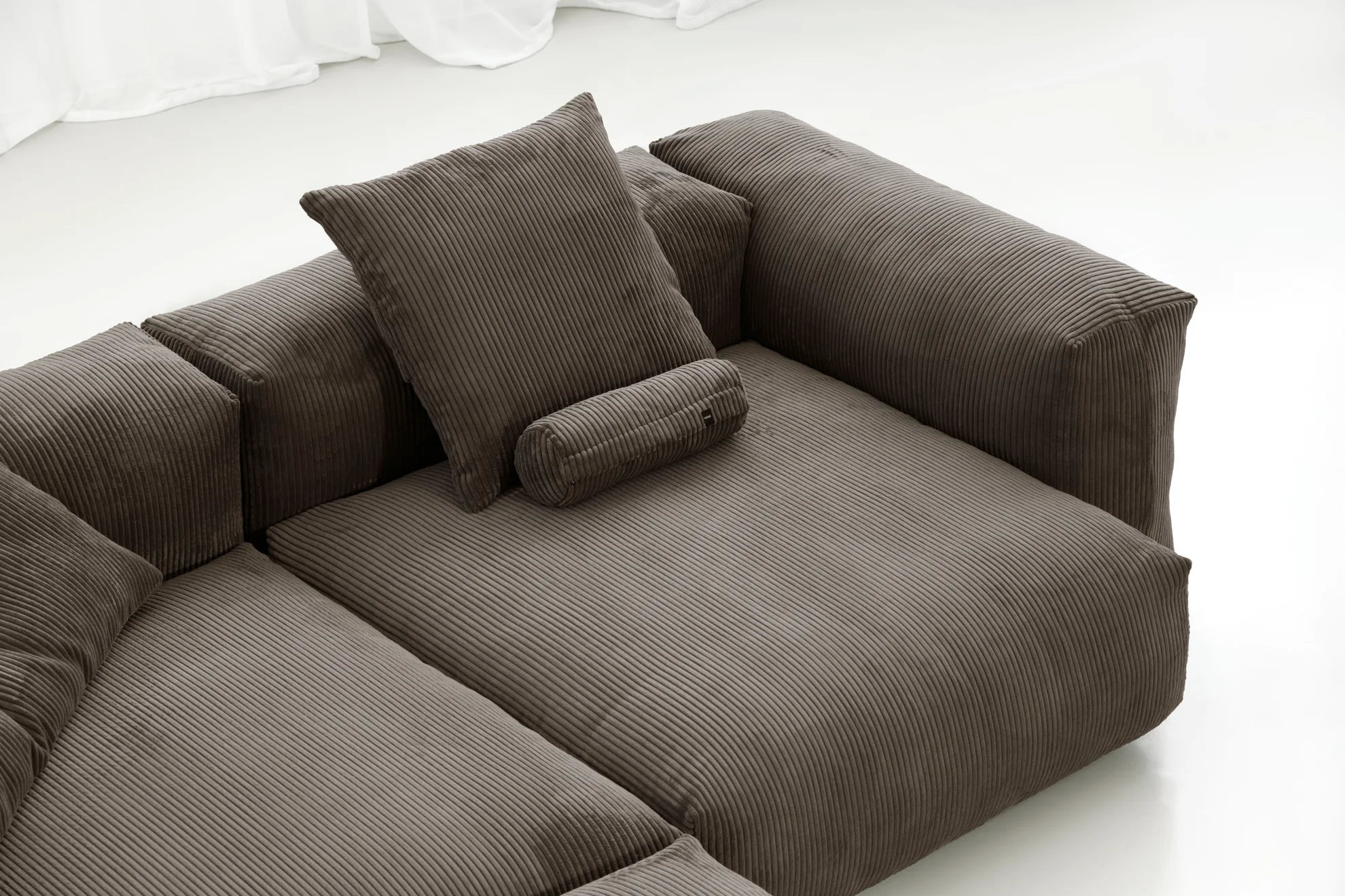 vetsak | Sofa Set 03 - Cord Velour - Mocha | Modulares Sofa | 3.5 Sitzer | Big Sofa | Ecksofa - Image 6