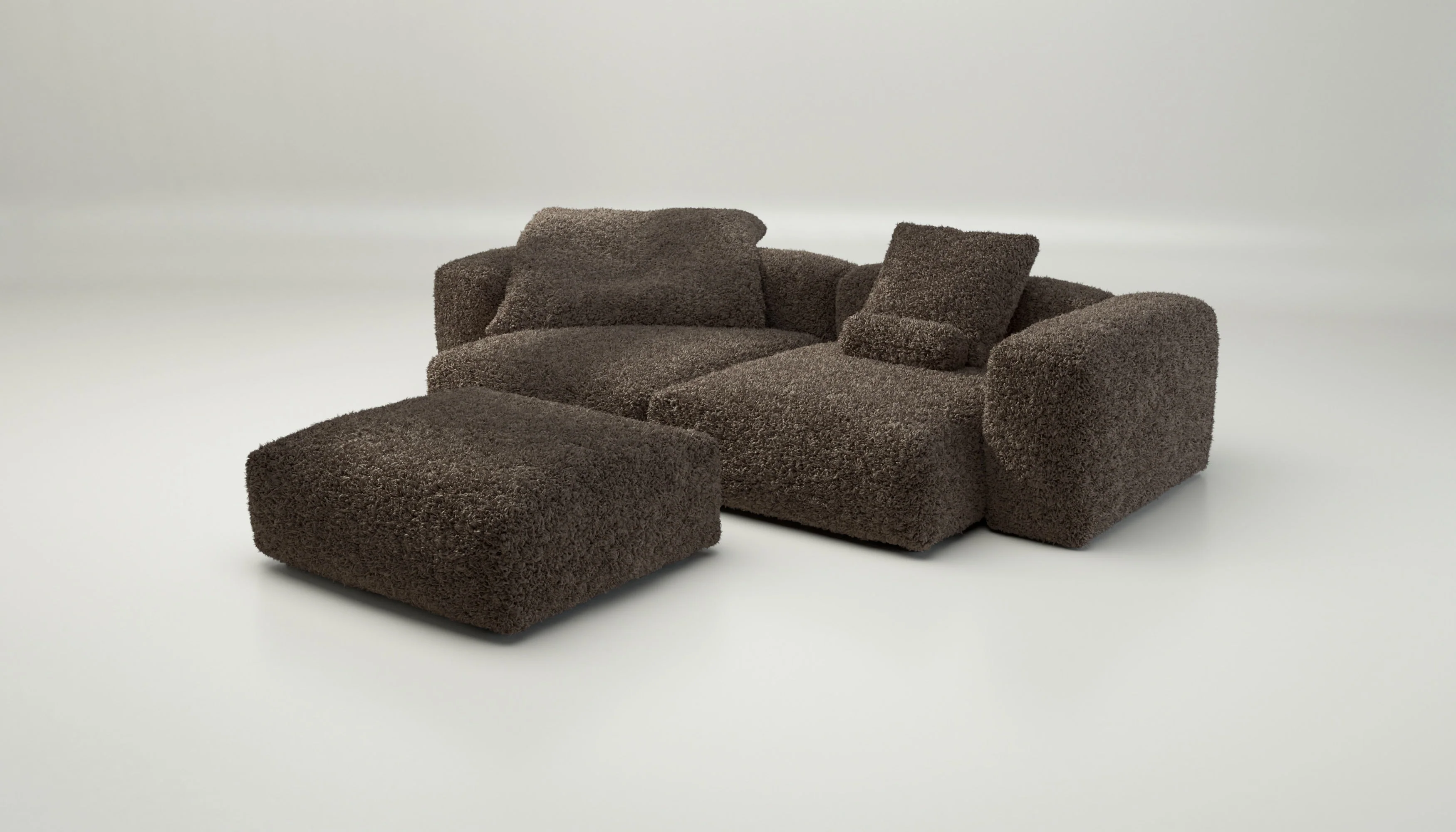 vetsak | Sofa Set 03 - Doodle - Cacao | Modulares Sofa | 3.5 Sitzer | Big Sofa | Ecksofa - Image 4