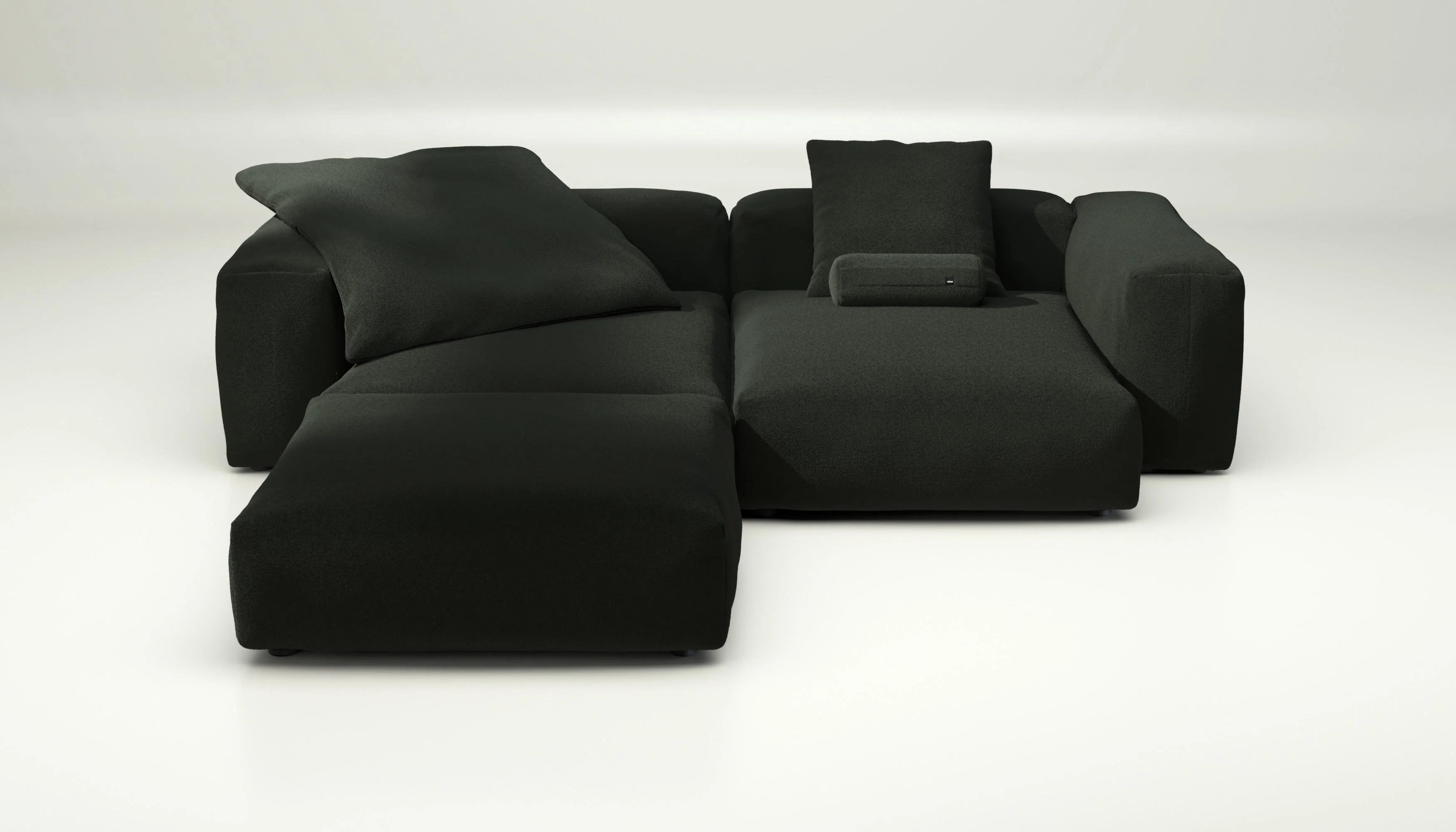 vetsak | Sofa Set 03 - Loop Loop - Mousse | Modulares Sofa | 3.5 Sitzer | Big Sofa | Ecksofa