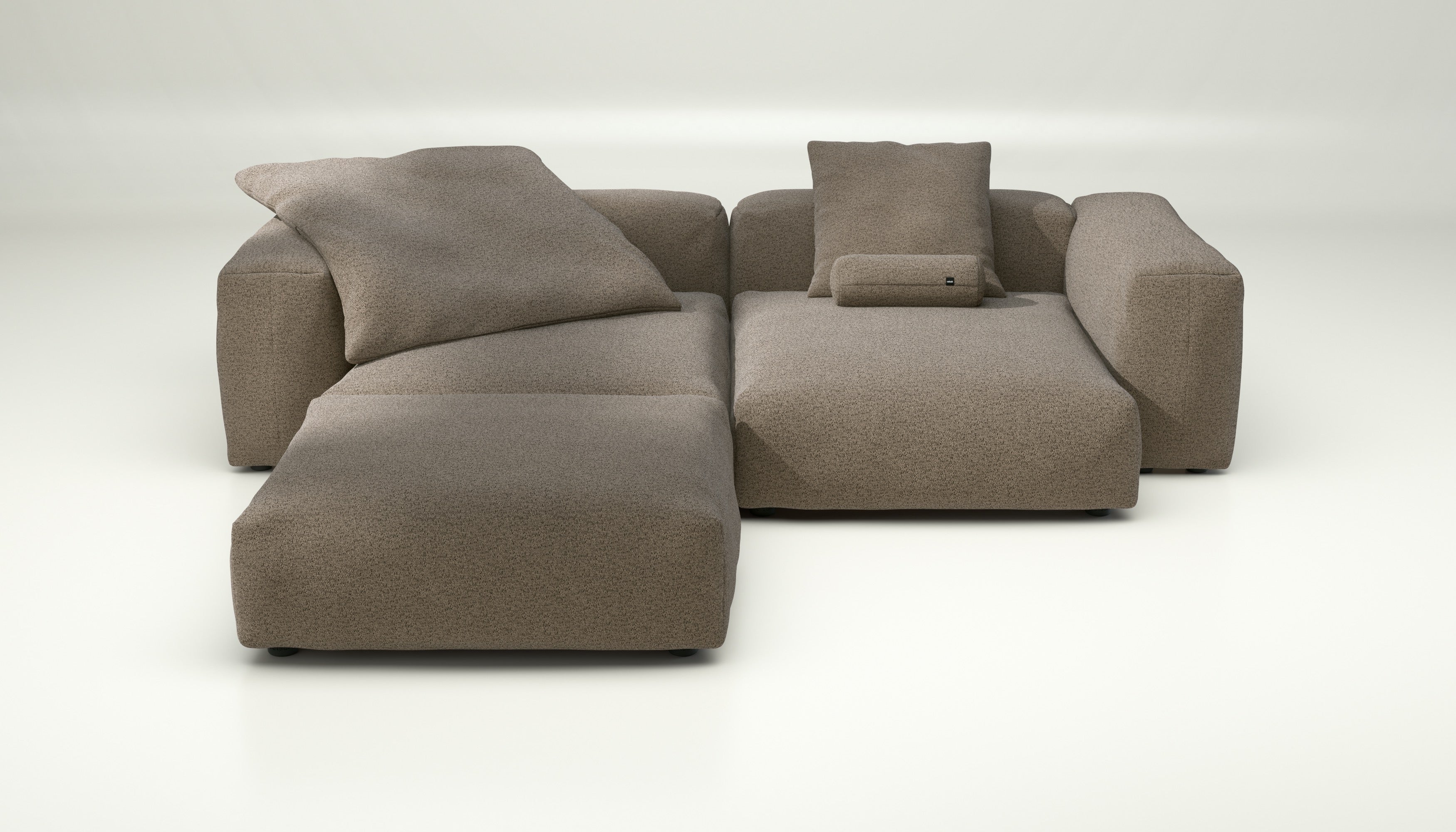 vetsak | Sofa Set 03 - Loop Loop - Taupe | Modulares Sofa | 3.5 Sitzer | Big Sofa | Ecksofa