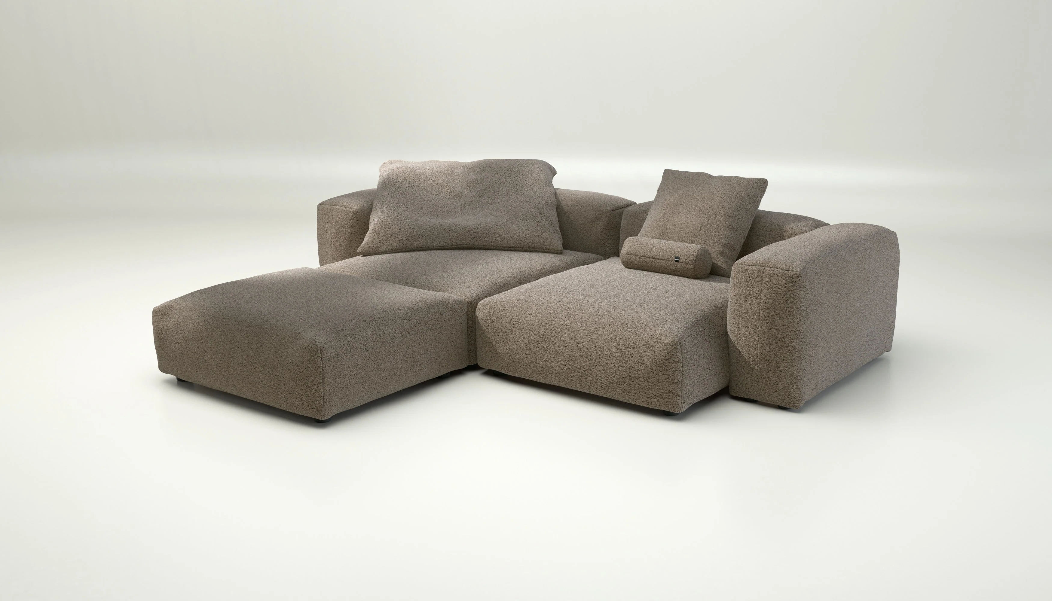 vetsak | Sofa Set 03 - Loop Loop - Taupe | Modulares Sofa | 3.5 Sitzer | Big Sofa | Ecksofa - Image 3