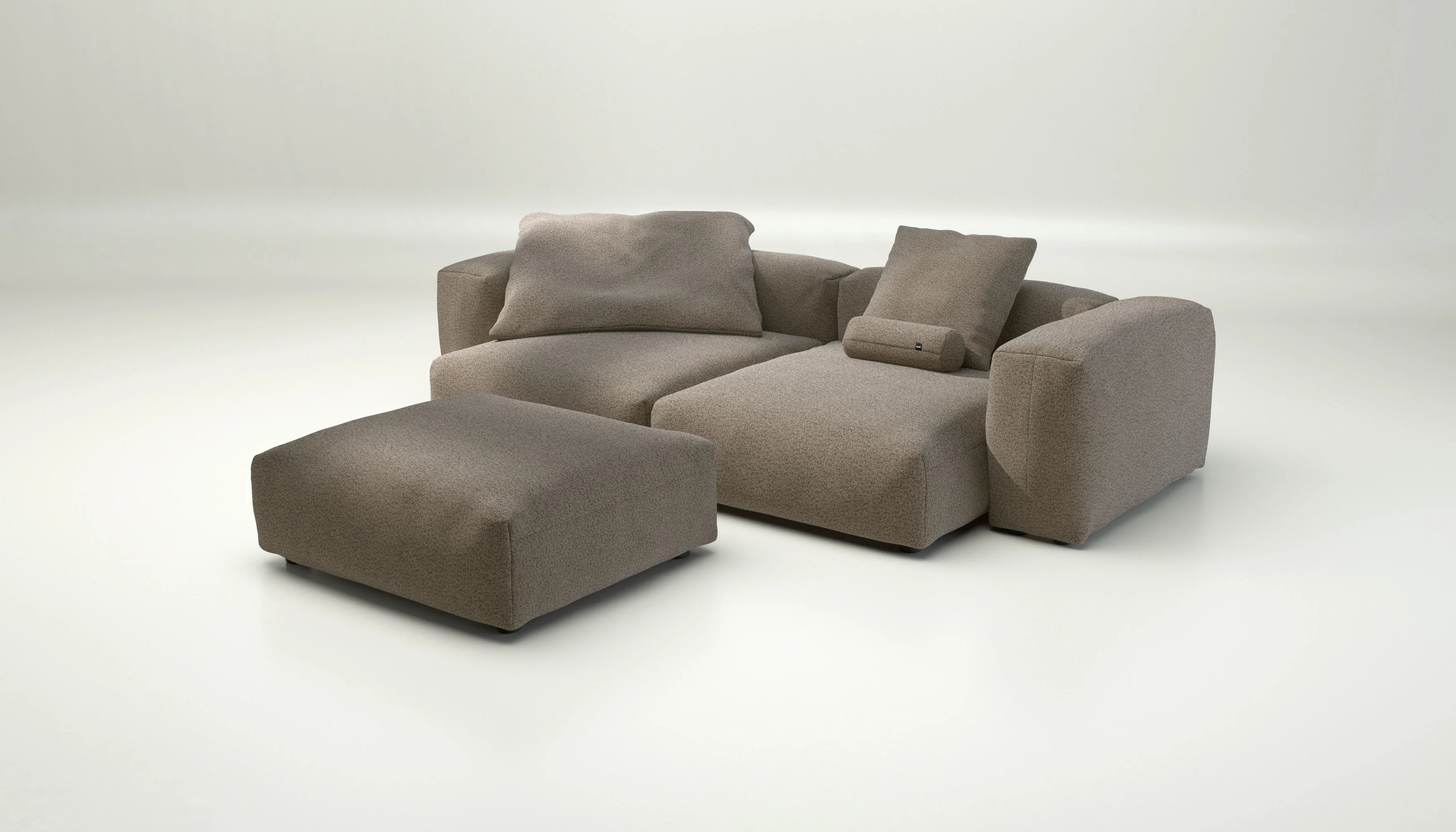 vetsak | Sofa Set 03 - Loop Loop - Taupe | Modulares Sofa | 3.5 Sitzer | Big Sofa | Ecksofa - Image 4