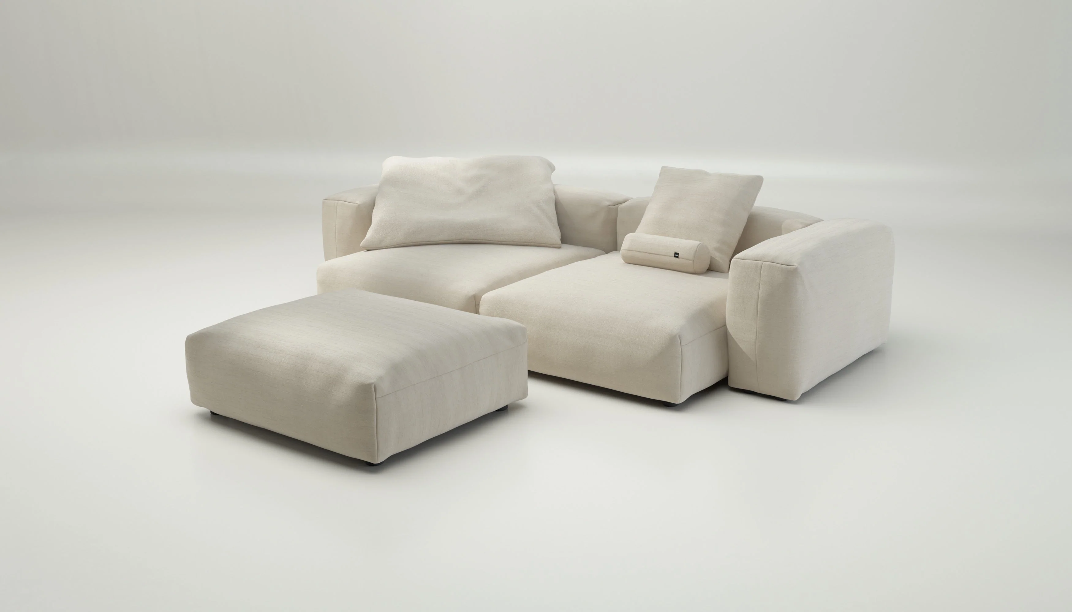 vetsak | Sofa Set 03 - Pique - Beige | Modular Sofa | 3.5 Seater | Big Sofa | Corner Sofa - Image 4