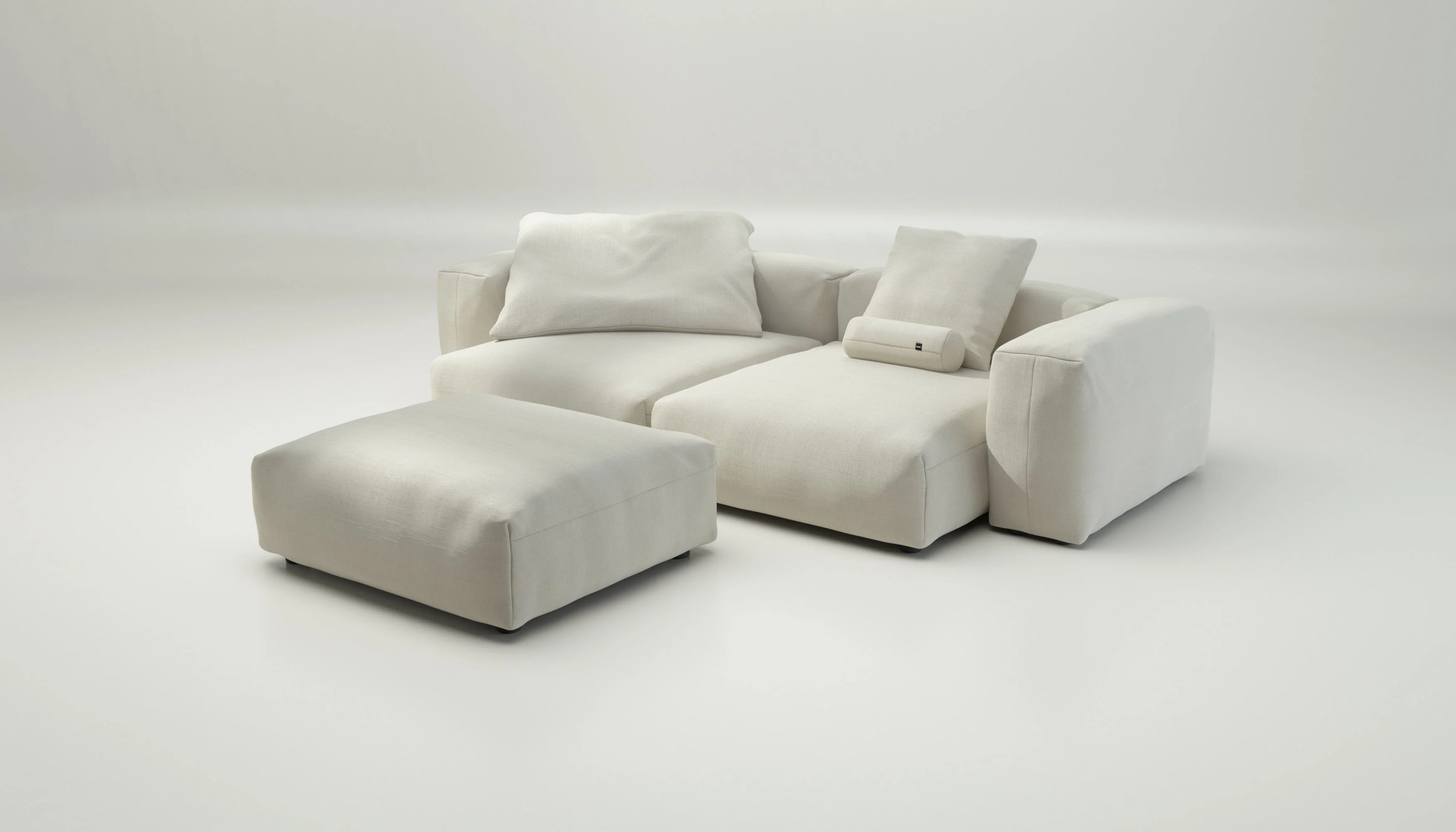 vetsak | Sofa Set 03 - Pique - Creme | Modulares Sofa | 3.5 Sitzer | Big Sofa | Ecksofa - Image 4