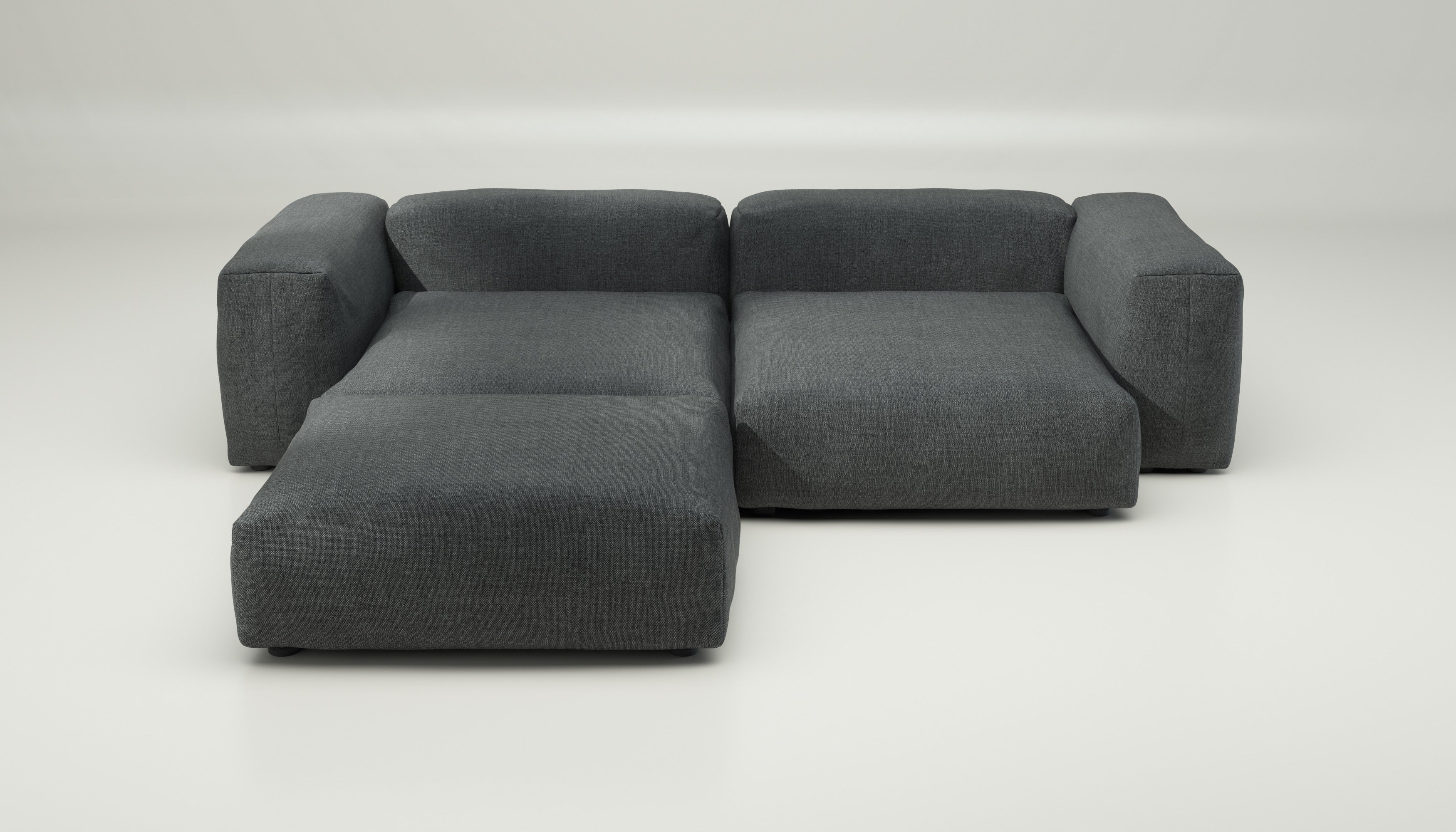 vetsak | Sofa Set 03 - Pique - Dark Grey | Modular Sofa | 3.5 Seater | Big Sofa | Corner Sofa - Image 2