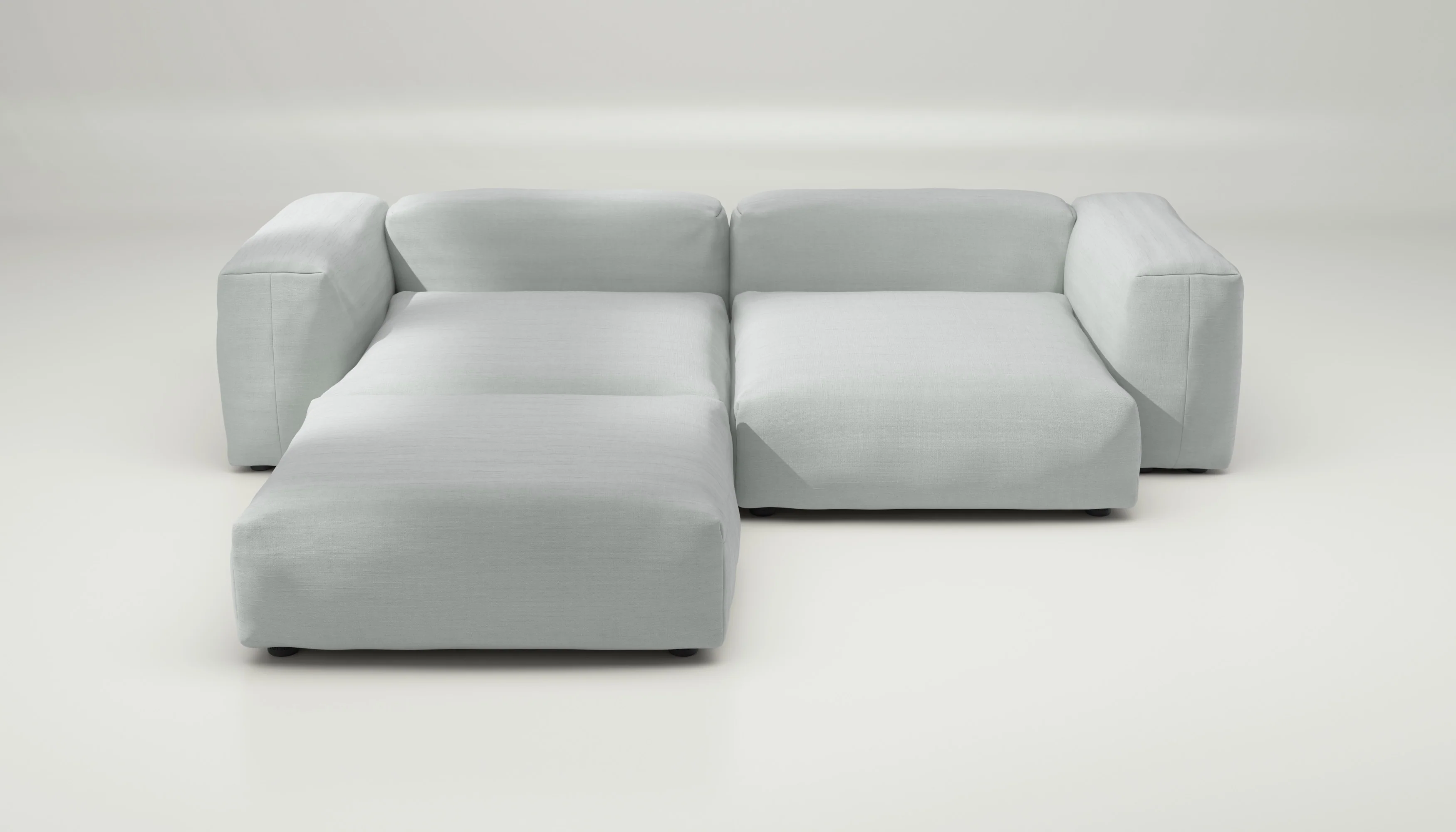 vetsak | Sofa Set 03 - Pique - Light Grey | Modular Sofa | 3.5 Seater | Big Sofa | Corner Sofa - Image 2
