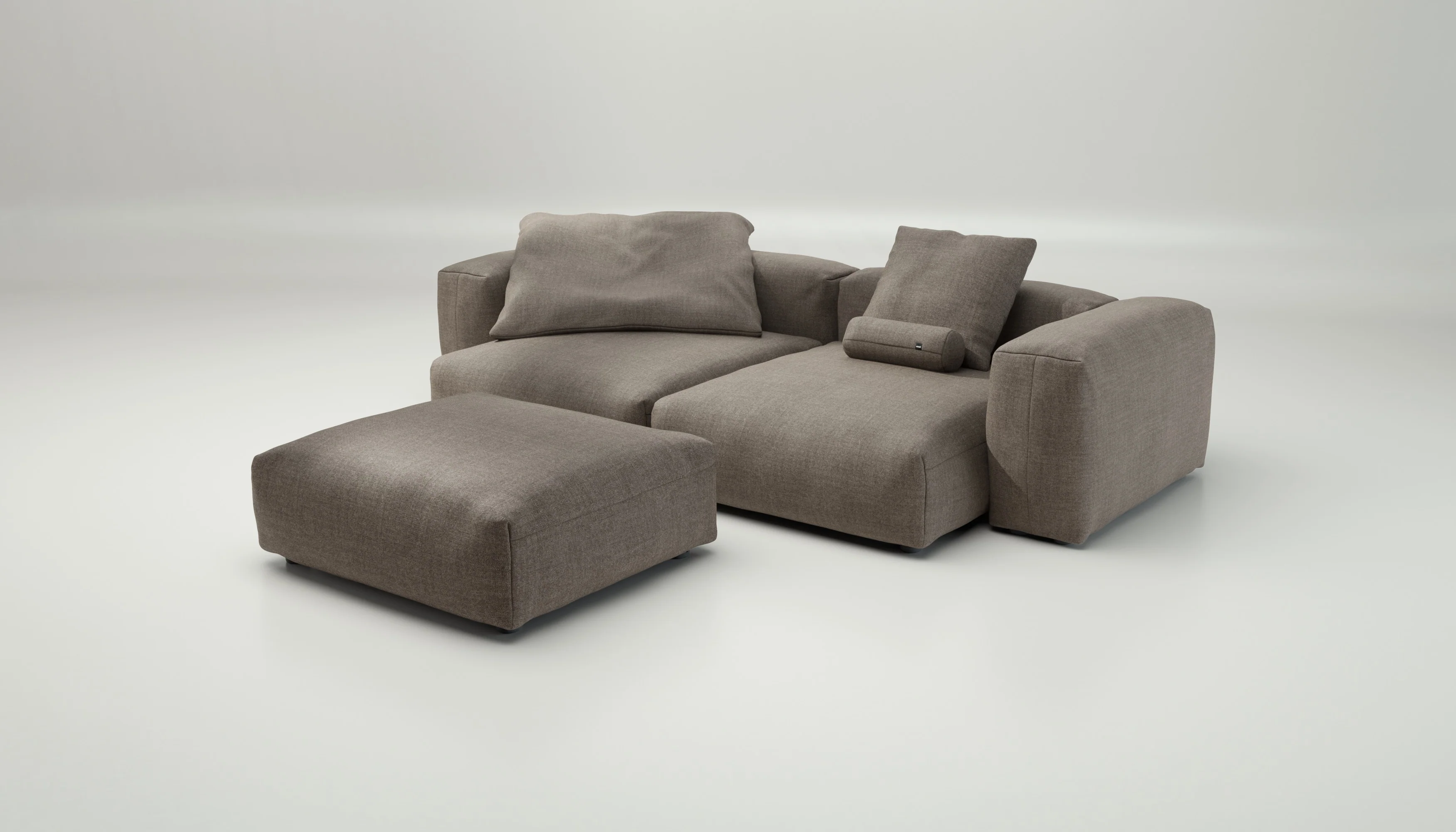 vetsak | Sofa Set 03 - Pique - Stone | Modular Sofa | 3.5 Seater | Big Sofa | Corner Sofa - Image 4