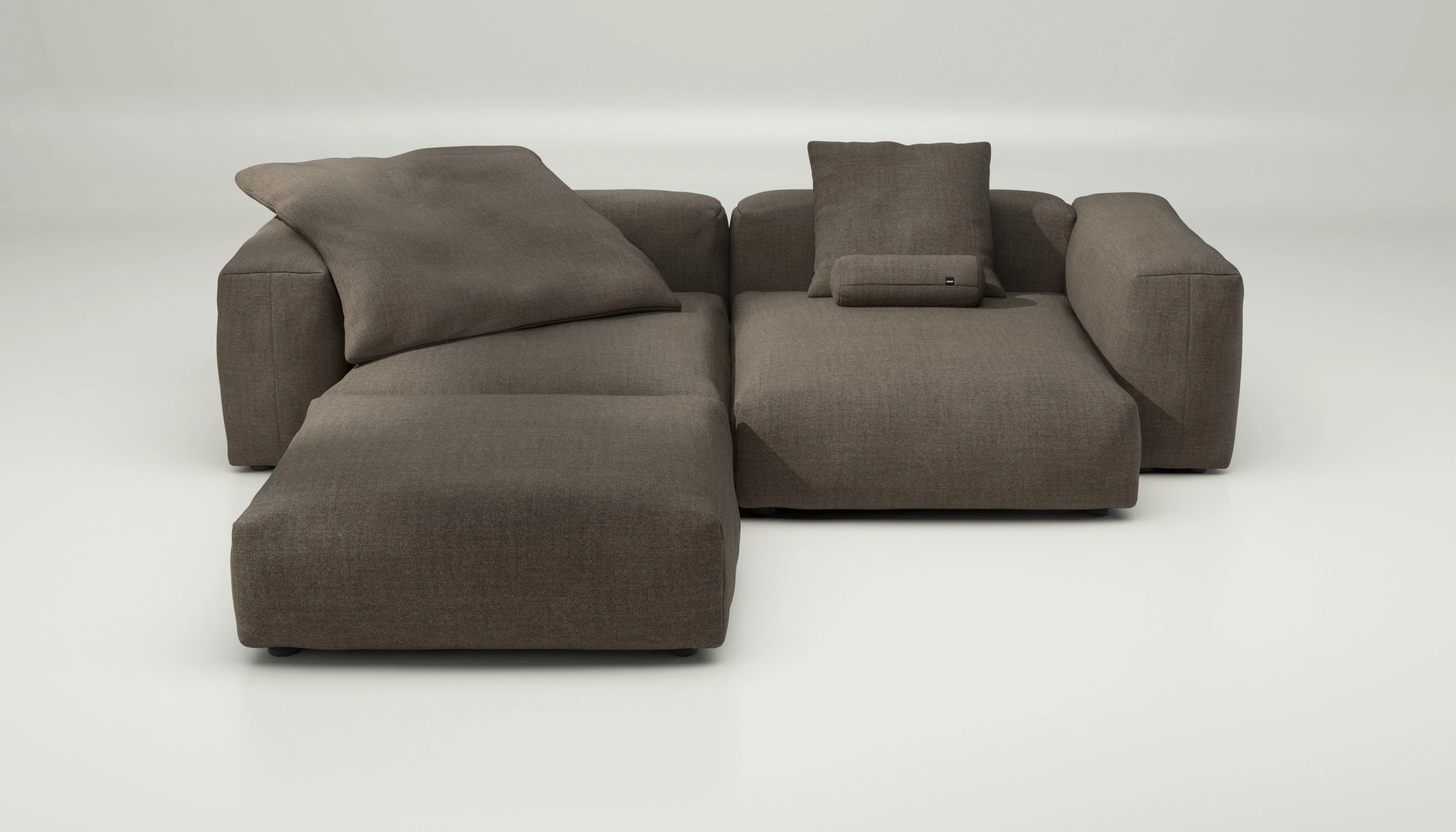vetsak | Sofa Set 03 - Pique - Taupe | Modular Sofa | 3.5 Seater | Big Sofa | Corner Sofa